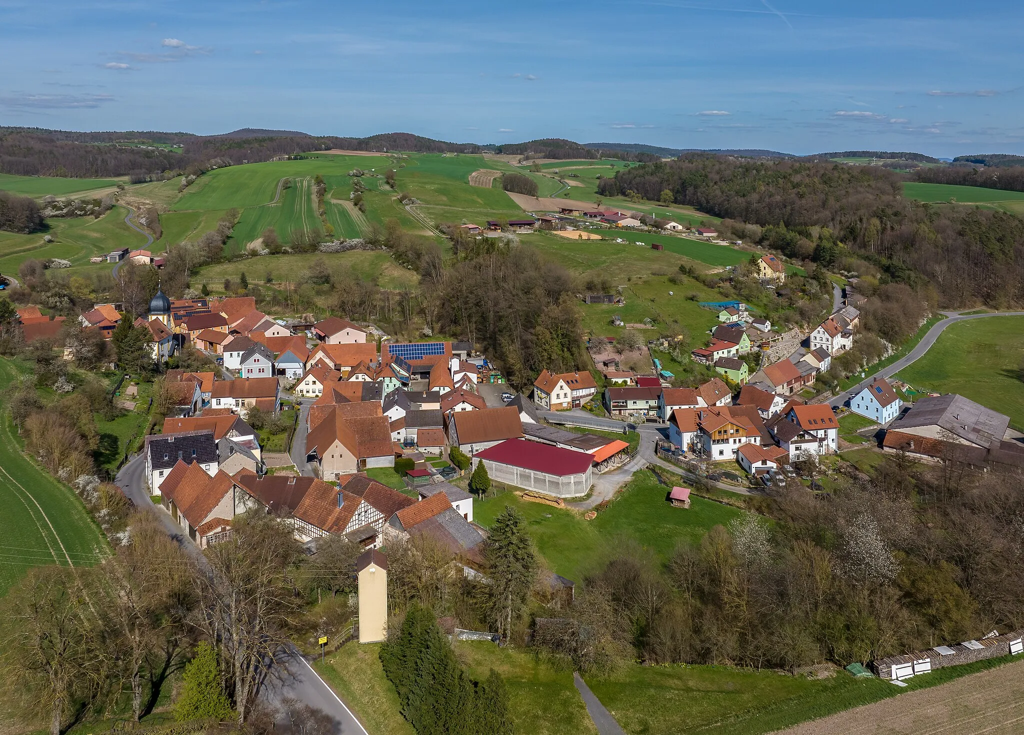 Photo showing: Aerial view of Dörflis