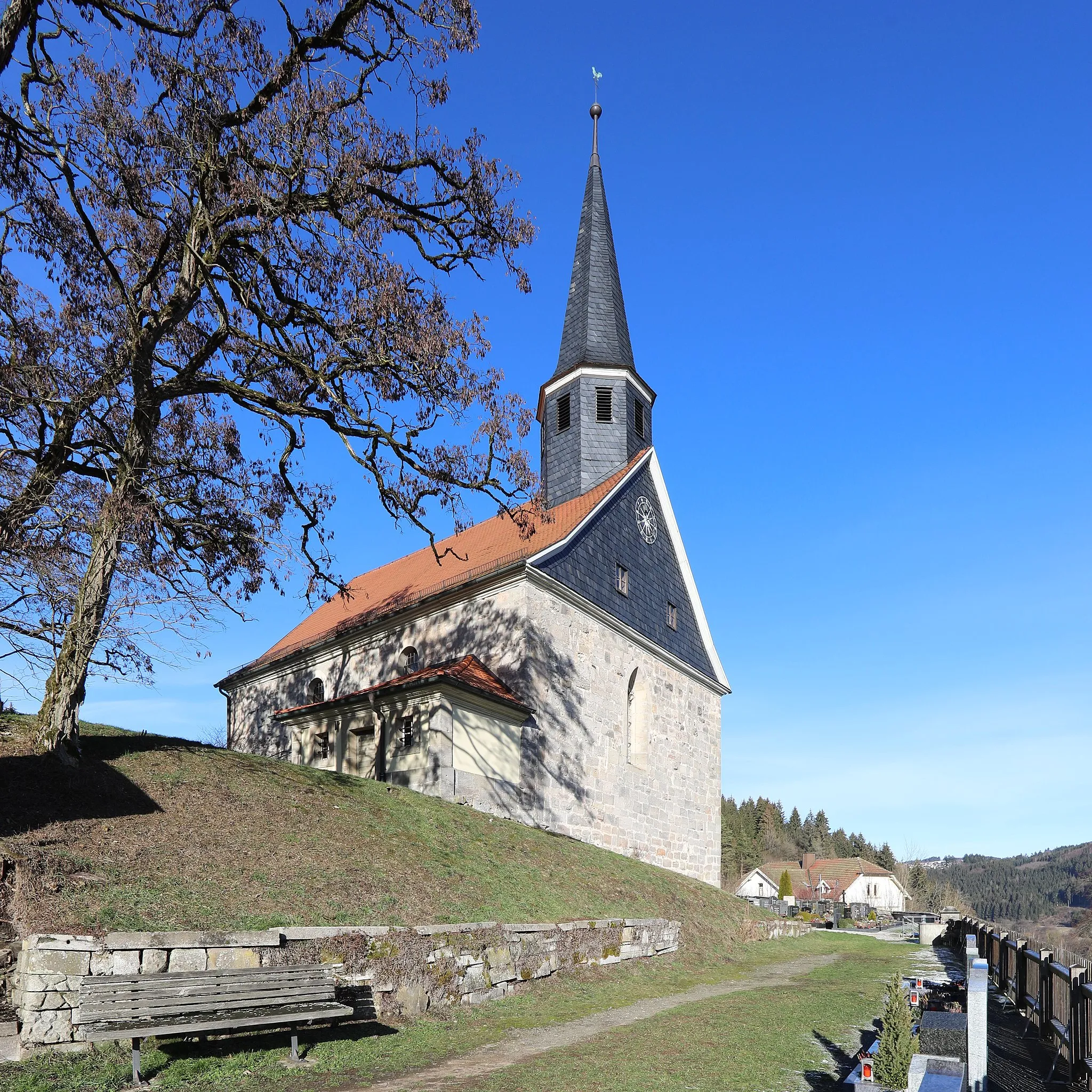 Photo showing: Schloßkirche St. Pankratius in Steinberg