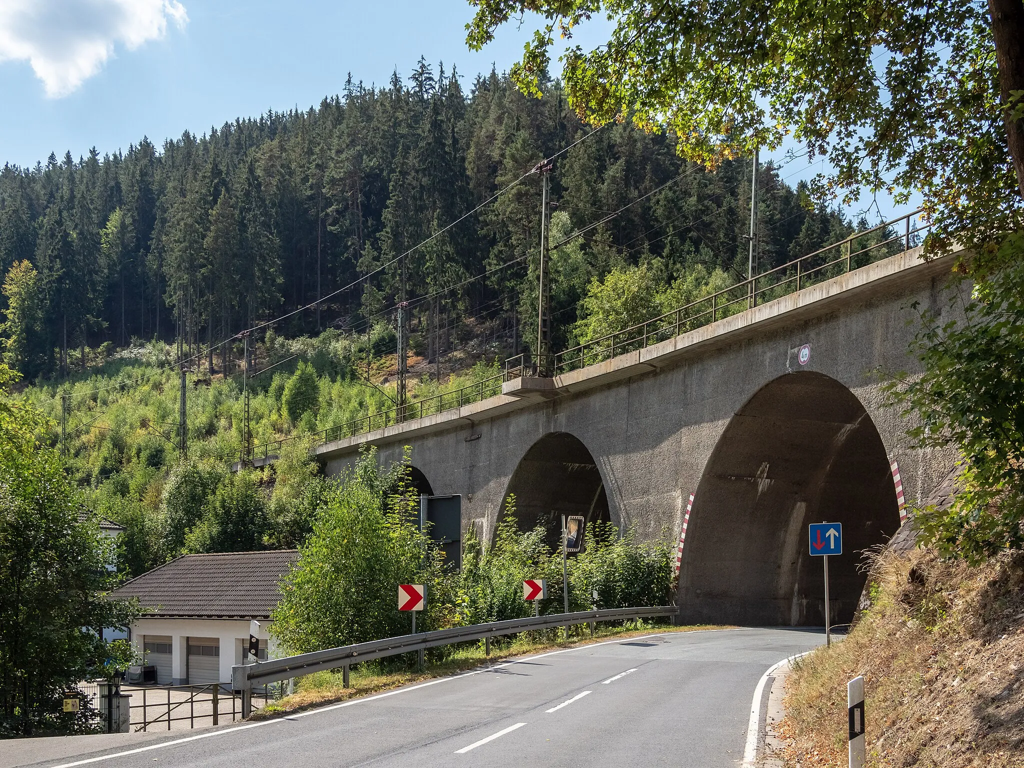 Photo showing: Taugwitztal Bridge over the Frankenwald High Road
