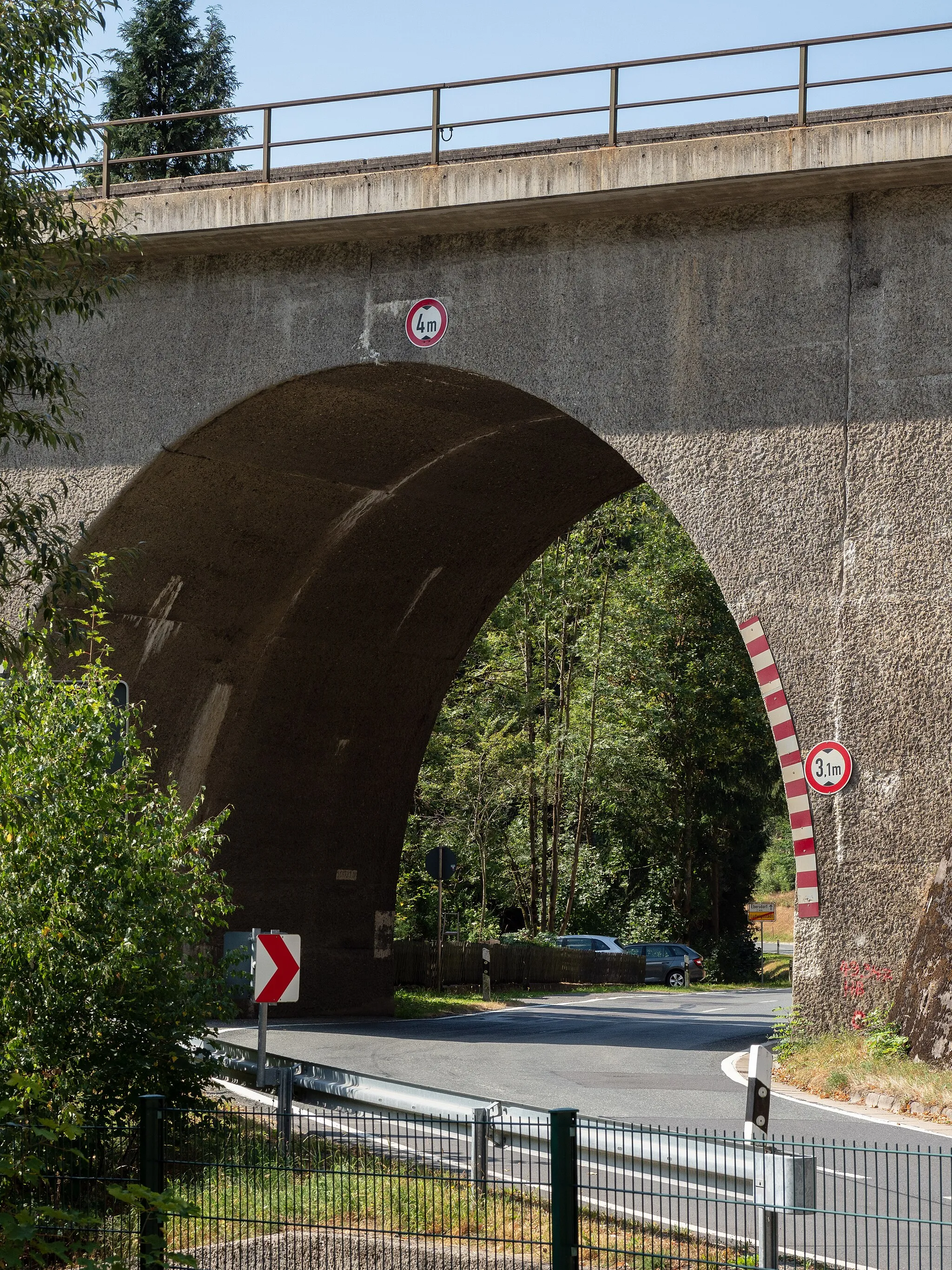 Photo showing: Taugwitztal Bridge over the Frankenwald High Road