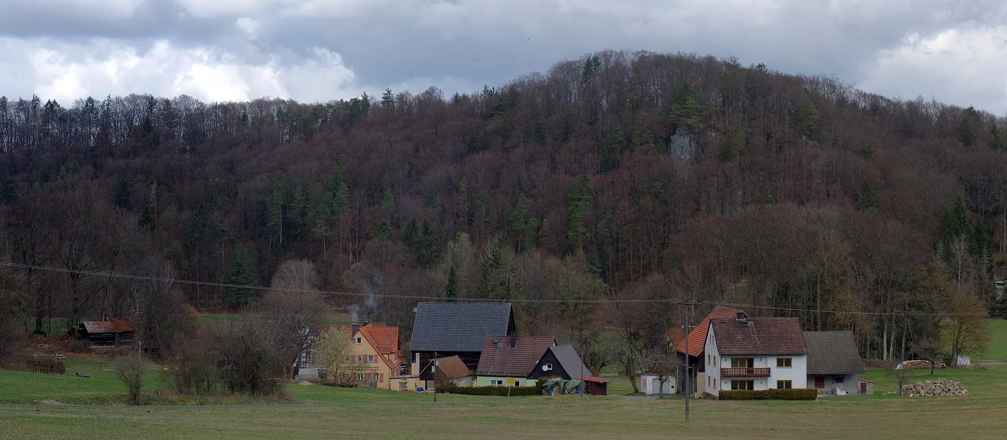 Photo showing: A panorama of Graisch, a vilage of Pottenstein, a town in northern Bavaria.