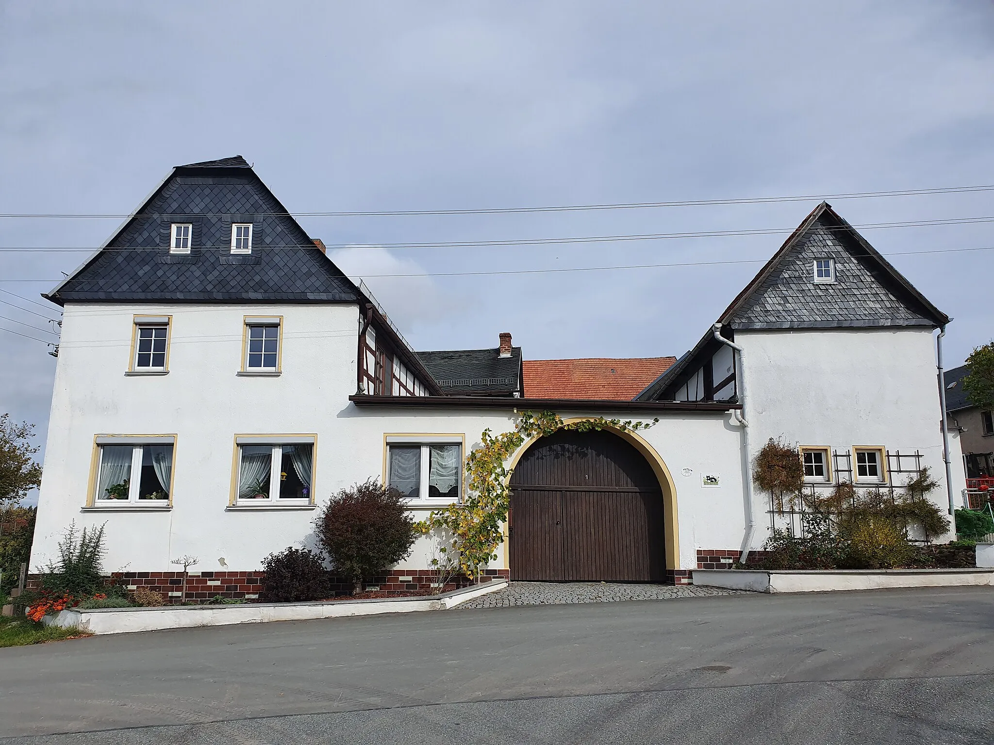 Photo showing: Gehöft in Mönchgrün in Thüringen