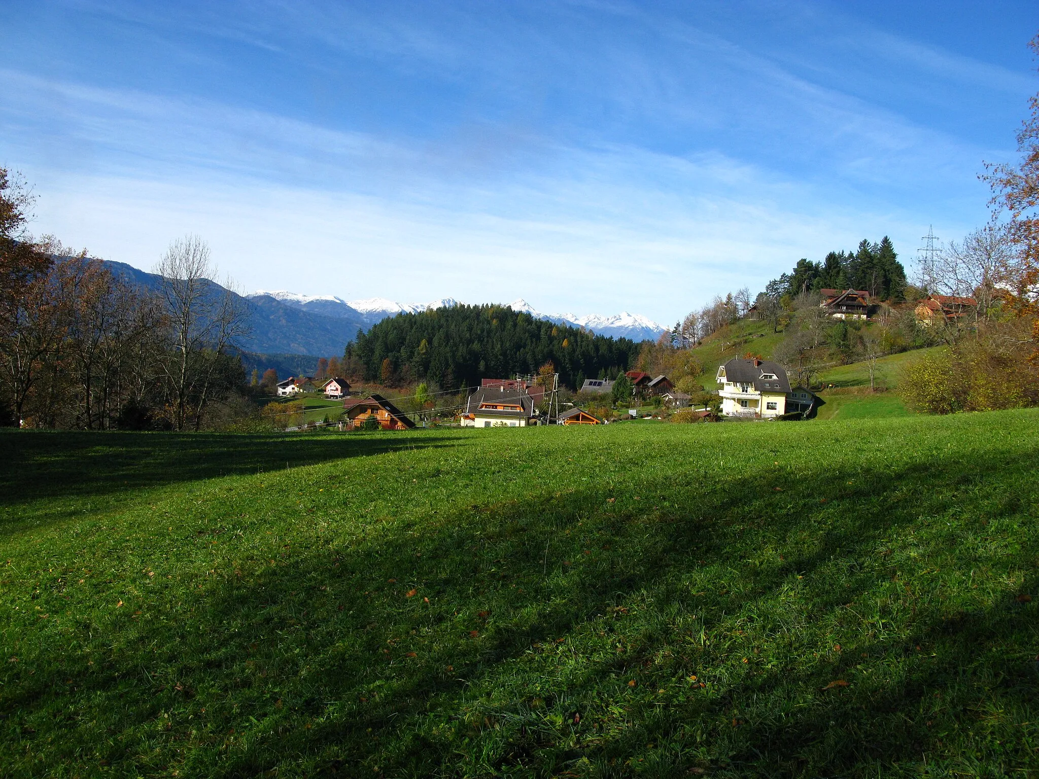 Photo showing: Görtschach, a dispersed settlement near lake Millstatt / Carinthia / Austria / EU.