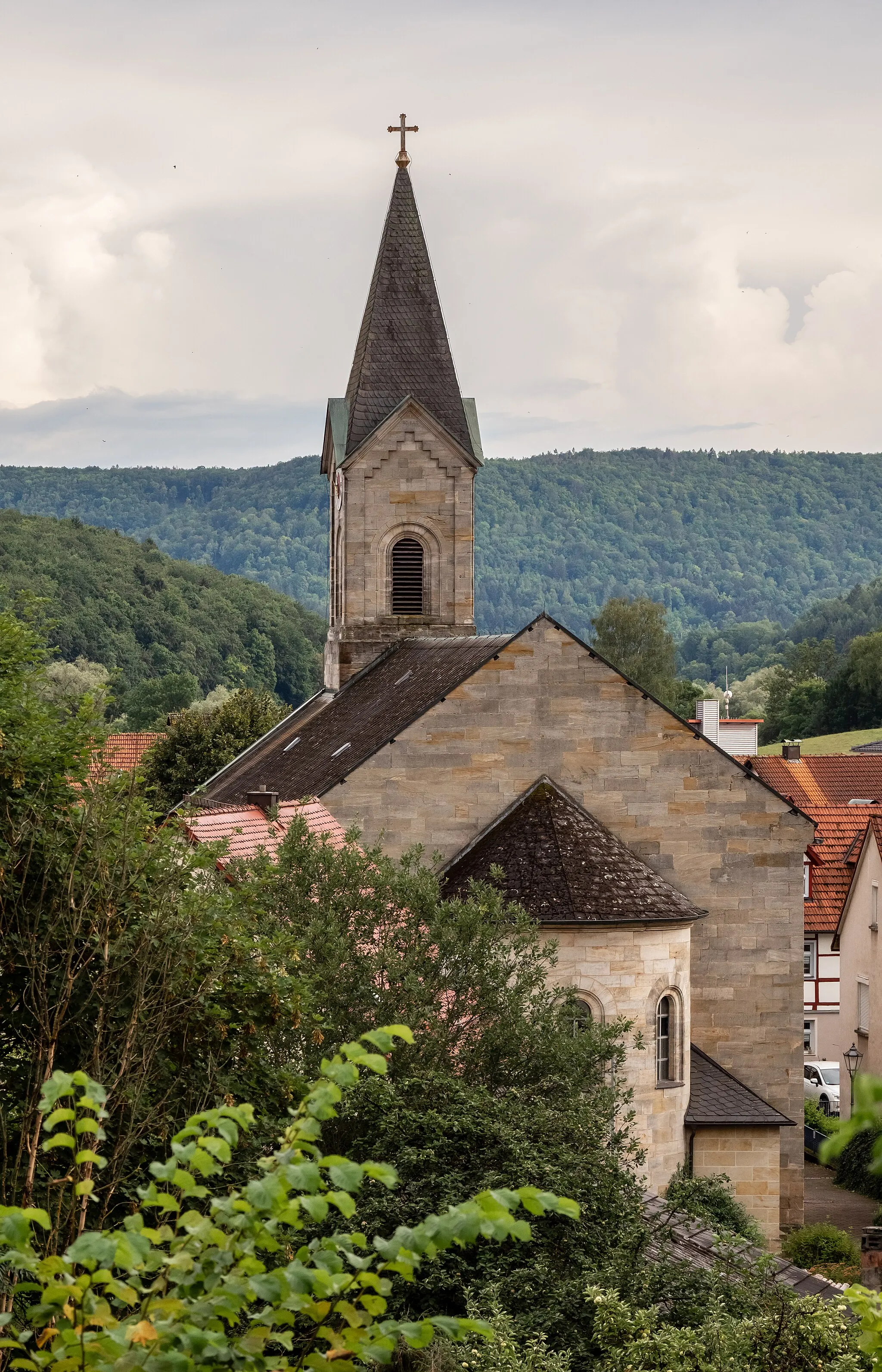 Photo showing: Catholic branch church St. Peter and Paul in Unterleinleiter