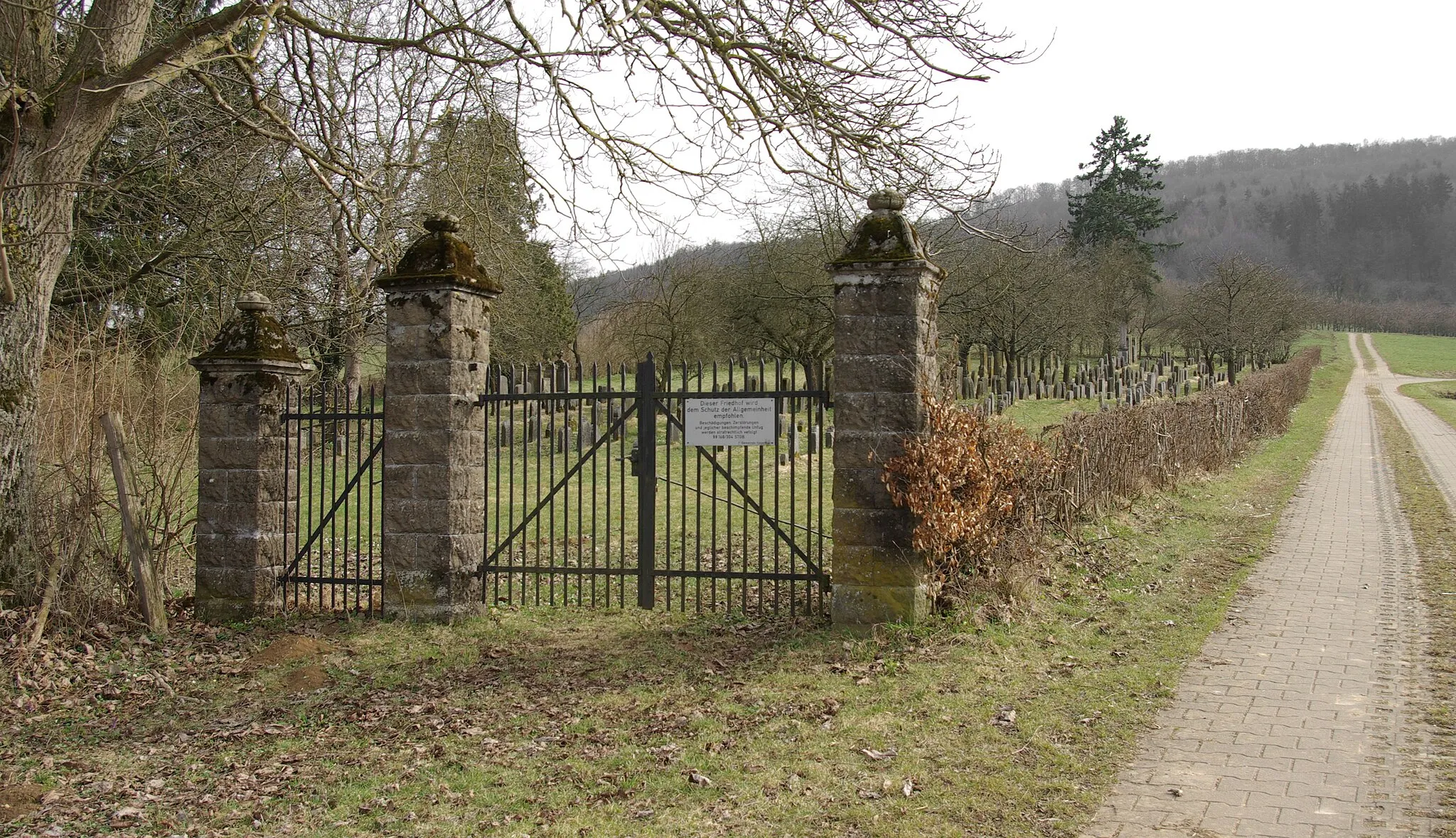 Photo showing: Jüdischer Friedhof in Hagenbach (Pretzfeld)