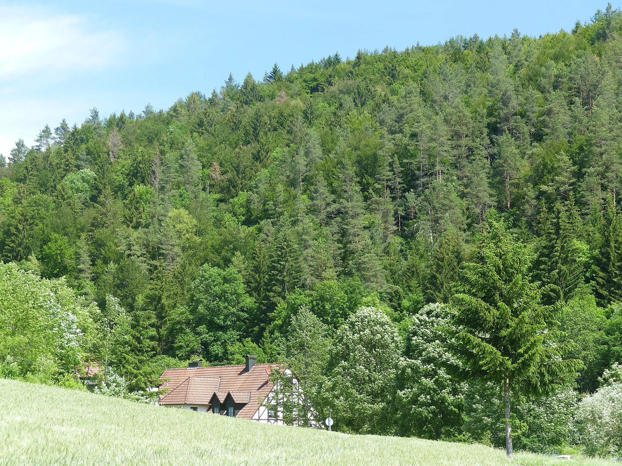 Photo showing: The solitude Kuchenmühle, a district of the municipality of Wiesenttal