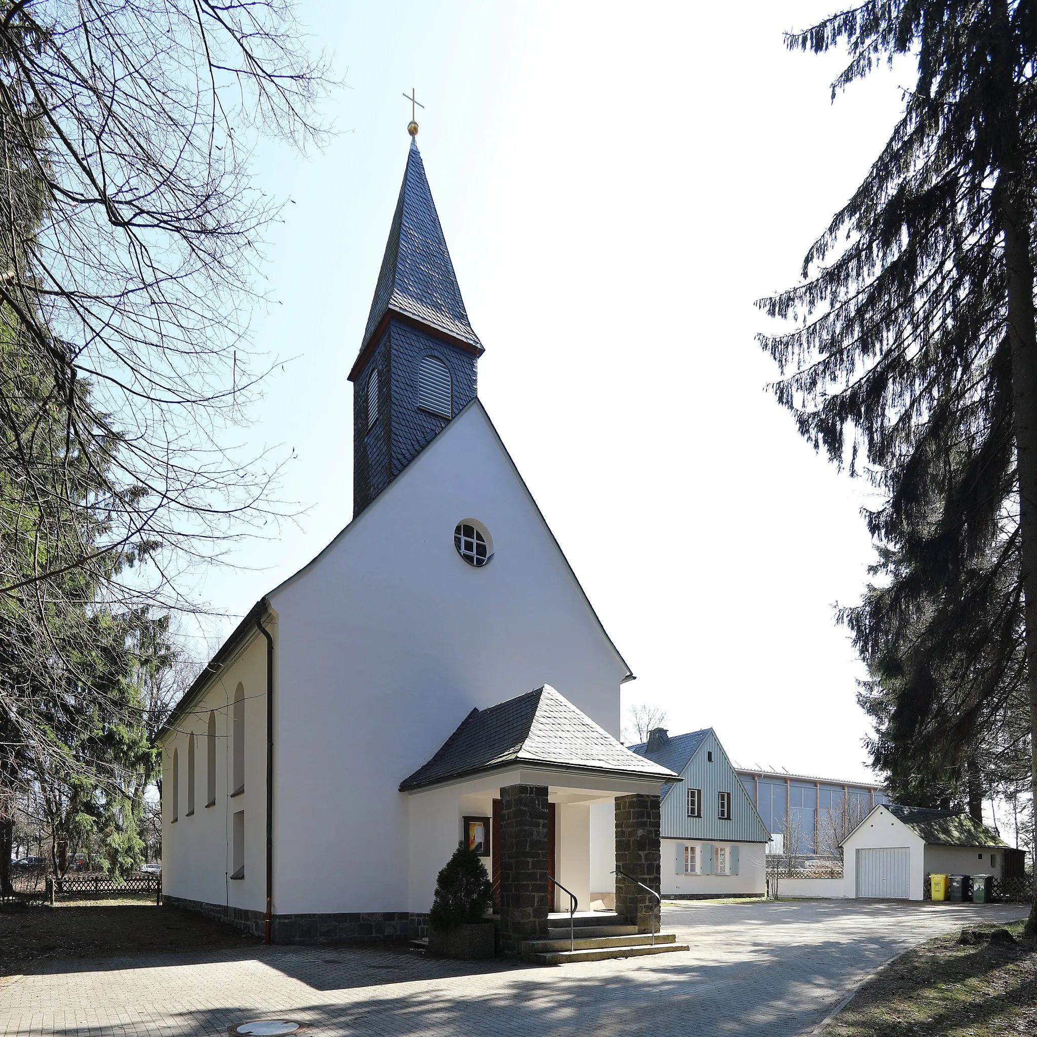 Photo showing: evangelische Christuskirche in Steinbach am Wald