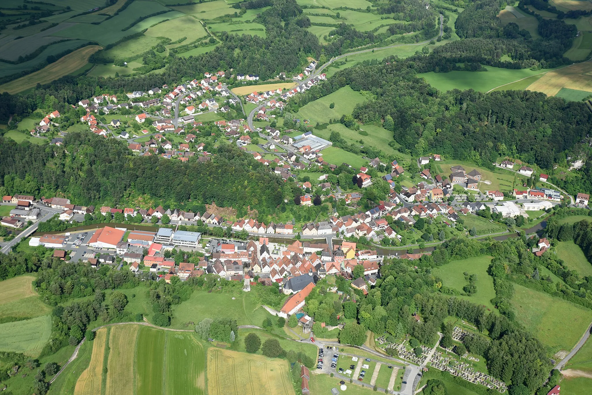 Photo showing: Luftaufnahme Waischenfeld