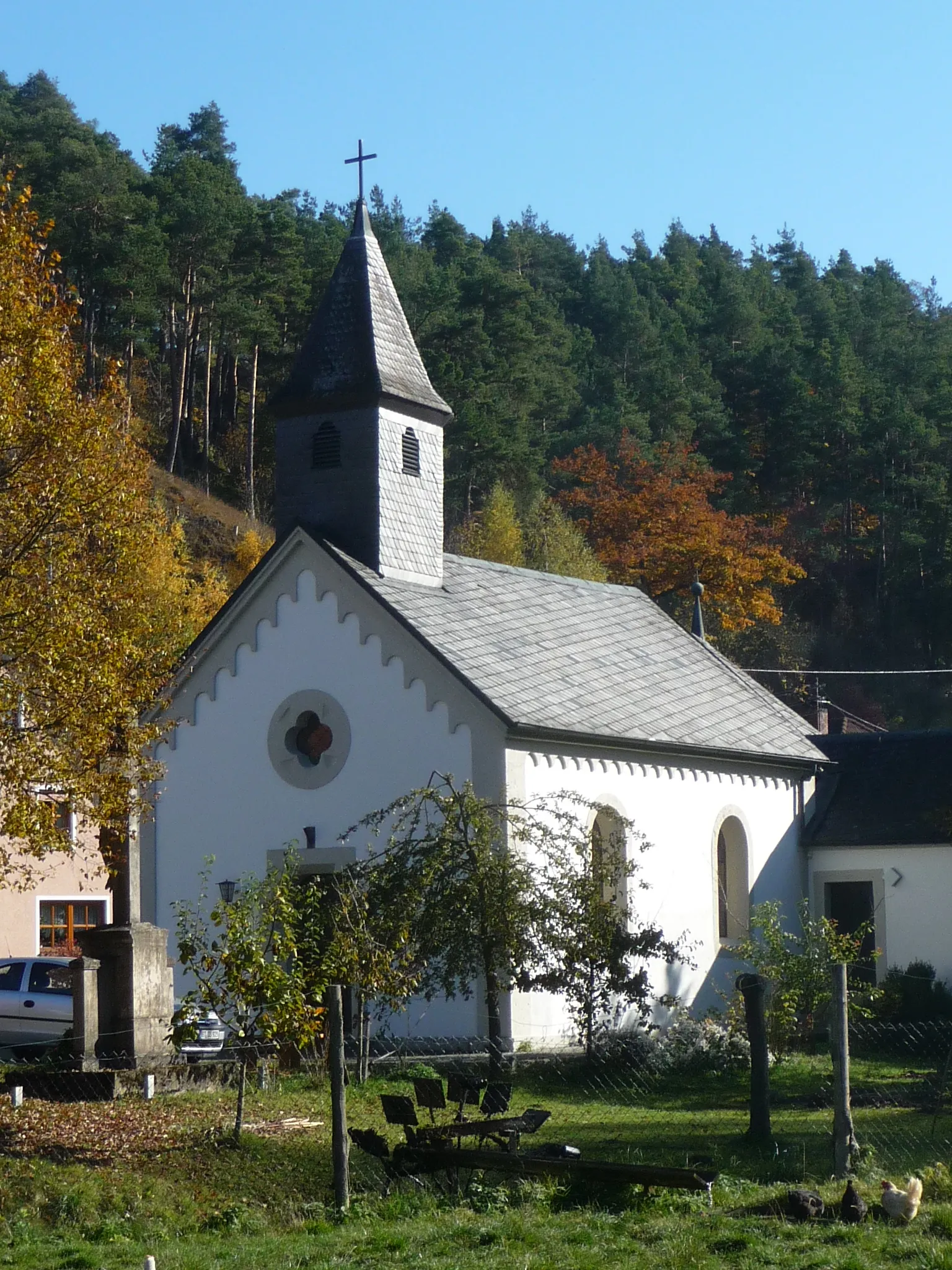 Photo showing: St. Sebastian in Treunitz, Landkreis Bamberg, Oberfranken