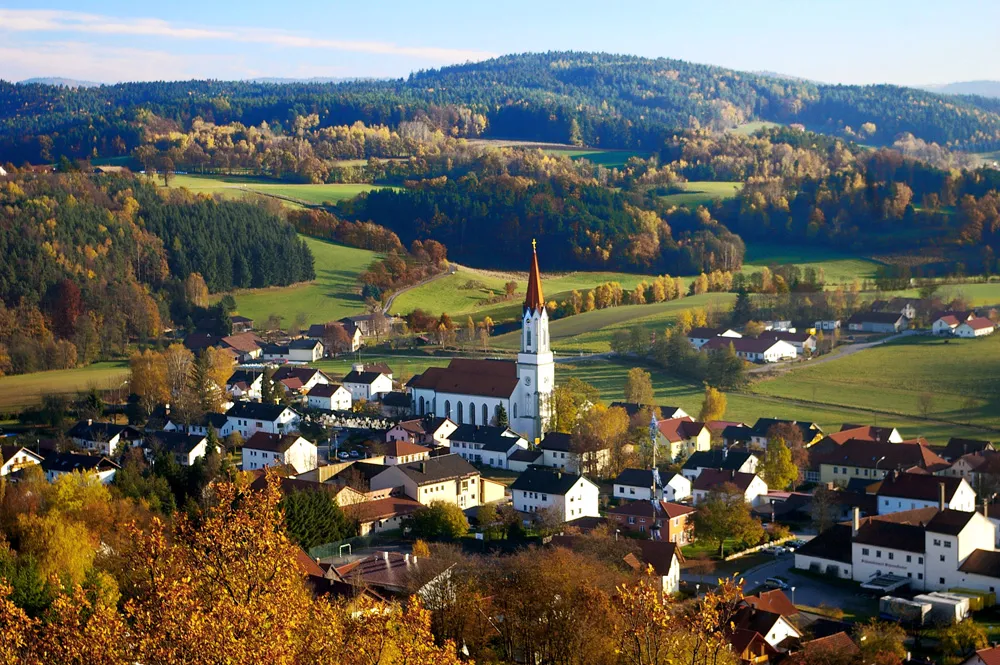 Photo showing: Zell im Bayerischen Wald, gesehen vom Lobenstein
