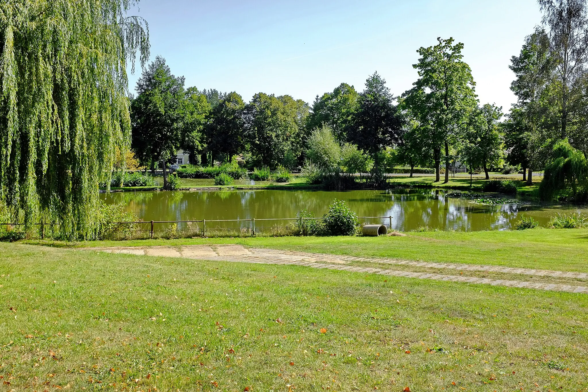 Photo showing: Trstěnice, rybníček na návsi, okres Cheb