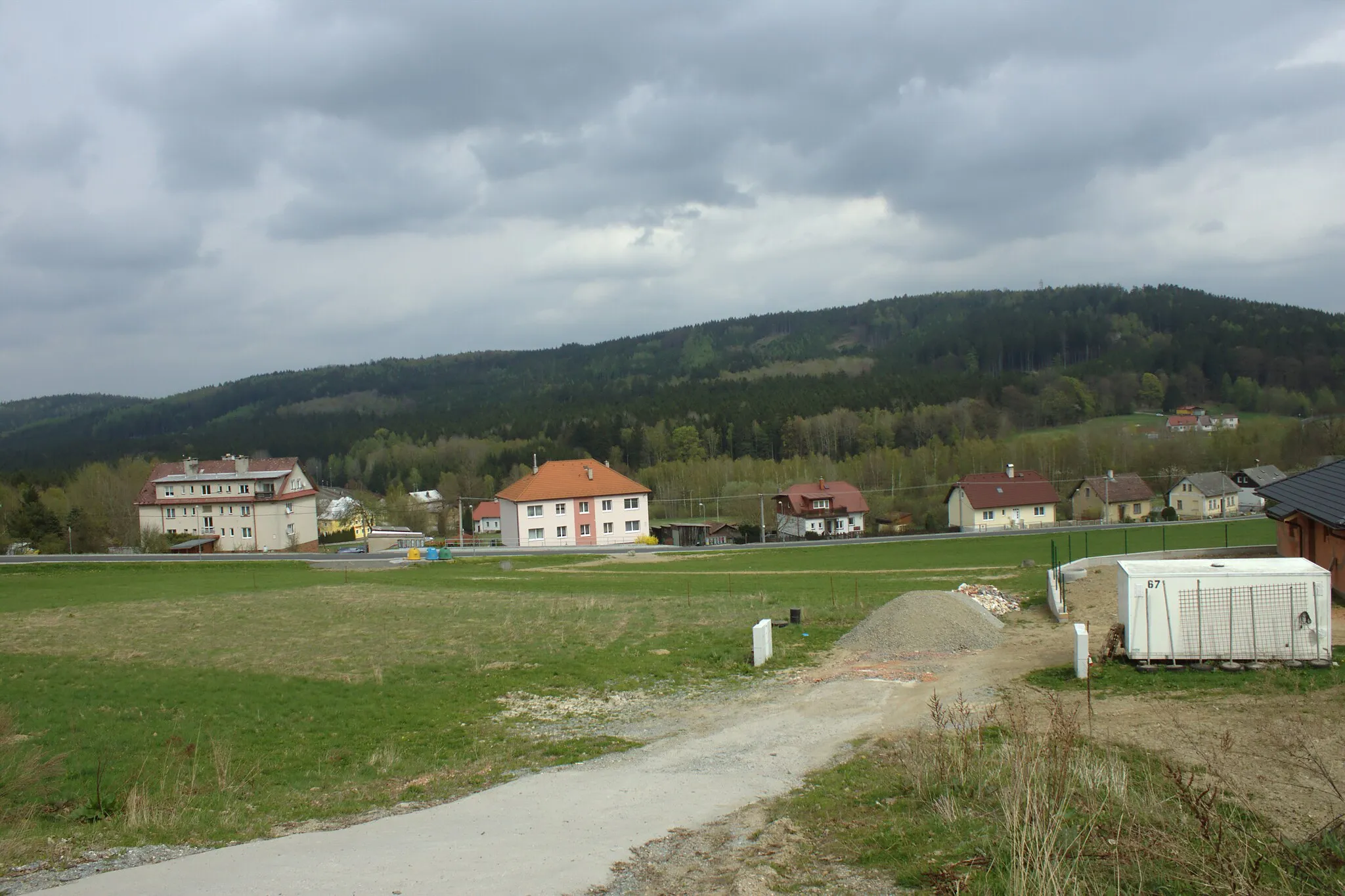 Photo showing: Northern limit of the village of Česká Kubice, Plzeň Region, CZ