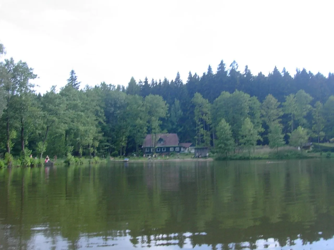 Photo showing: Mlýneček Pond near Pec, Domažlice District, Czech Republic.