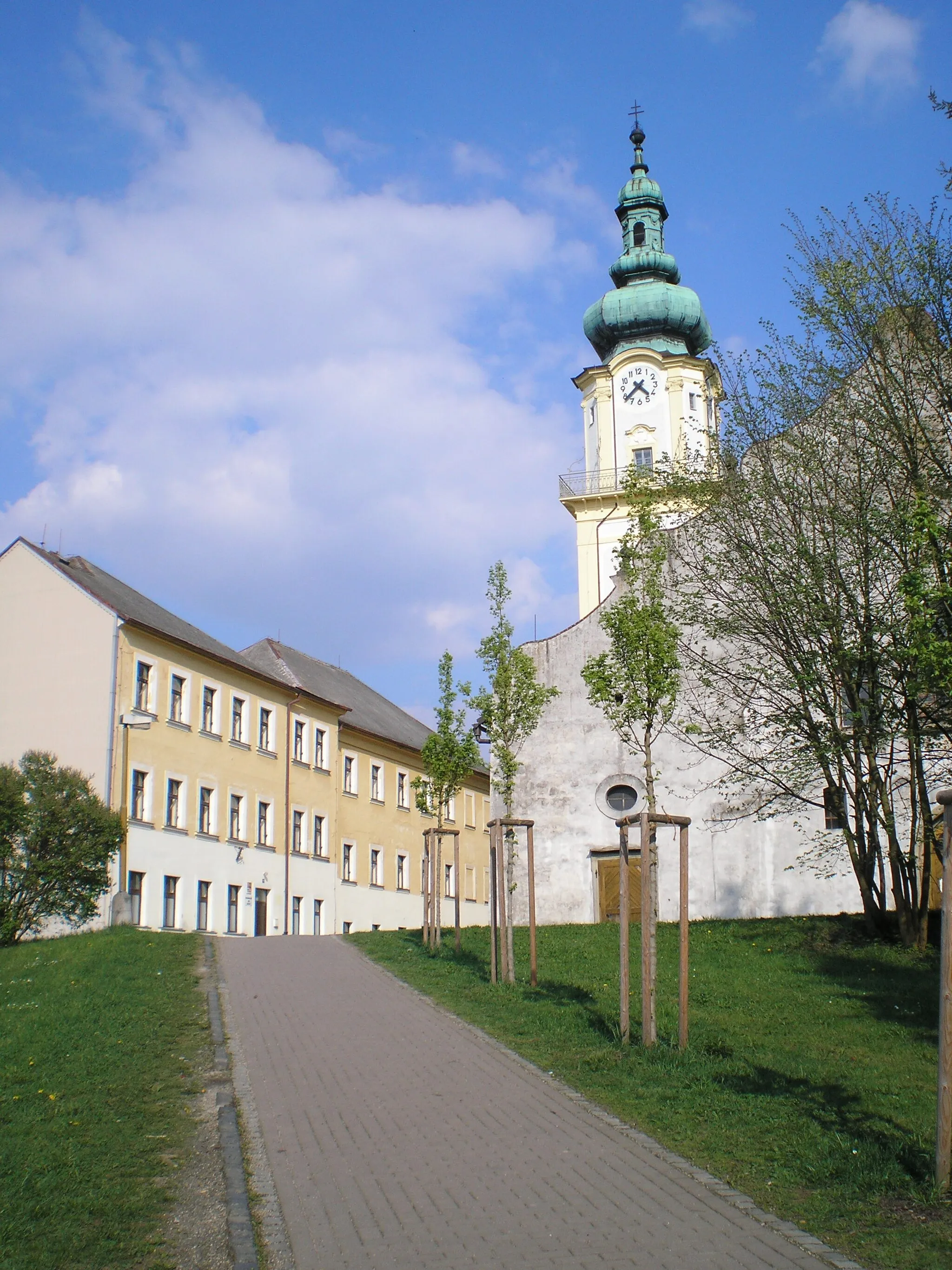 Photo showing: Church of the Assumption in Planá, Tachov District, Czech Republic.