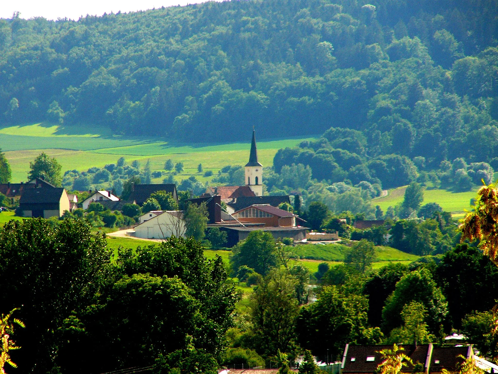 Photo showing: Blick auf Kirchanhausen, Ortsteil von Beilngries