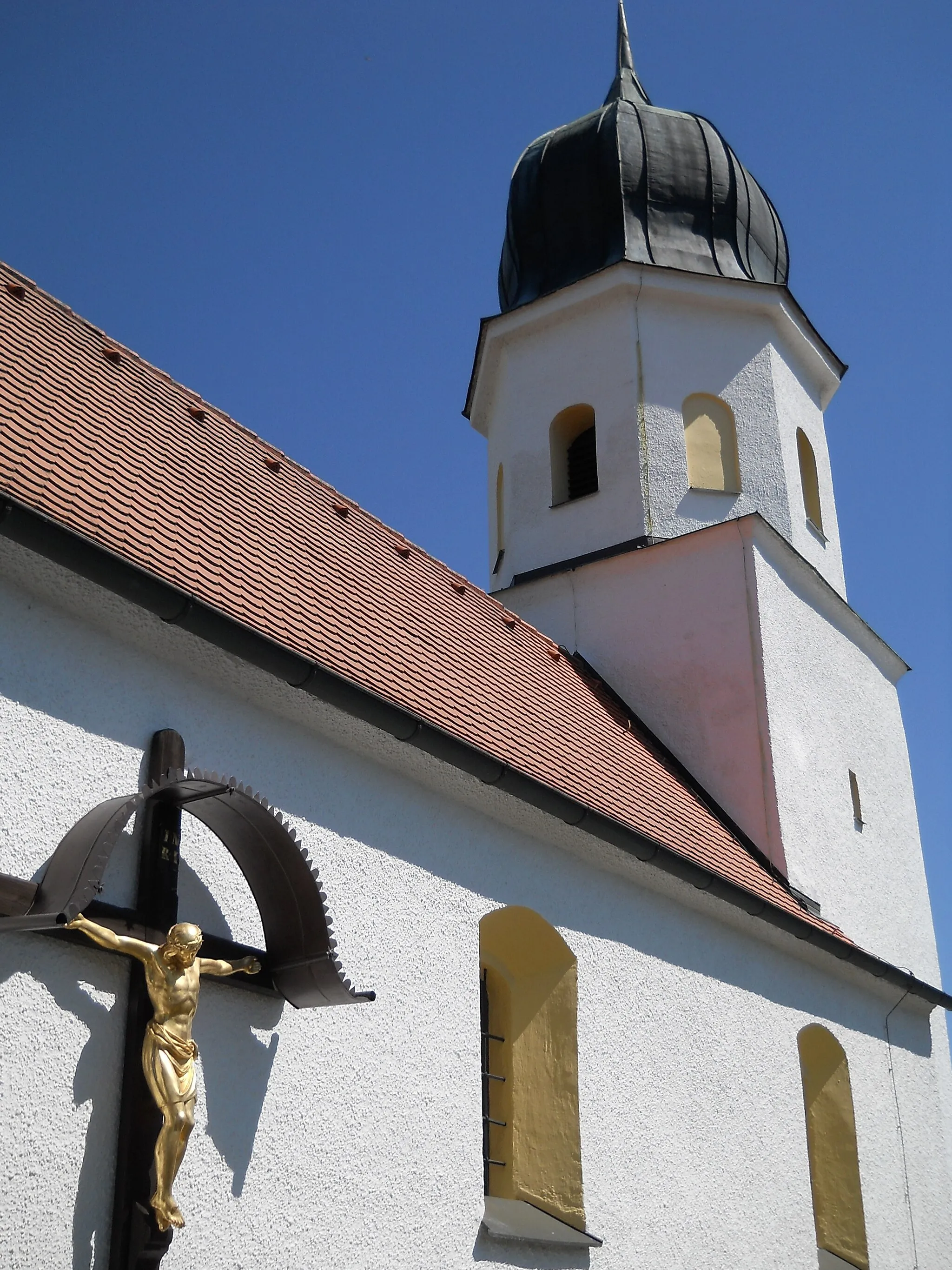 Photo showing: Kath. Filialkirche St. Andreas in Biberg, Ortsteil der Gemeinde Kipfenberg im oberbayerischen Landkreis Eichstätt