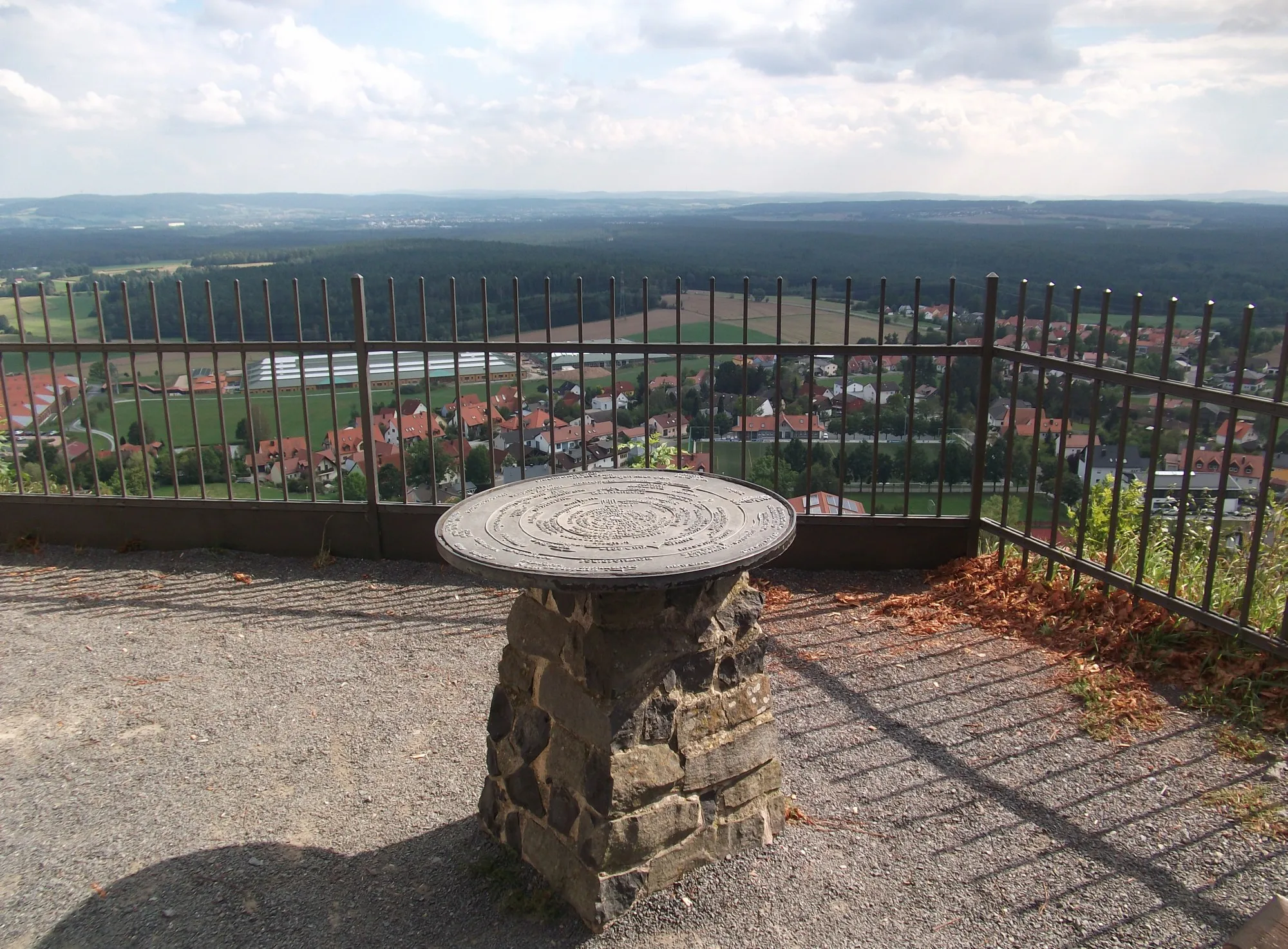 Photo showing: Ausblick vom Parkstein Richtung Weiden