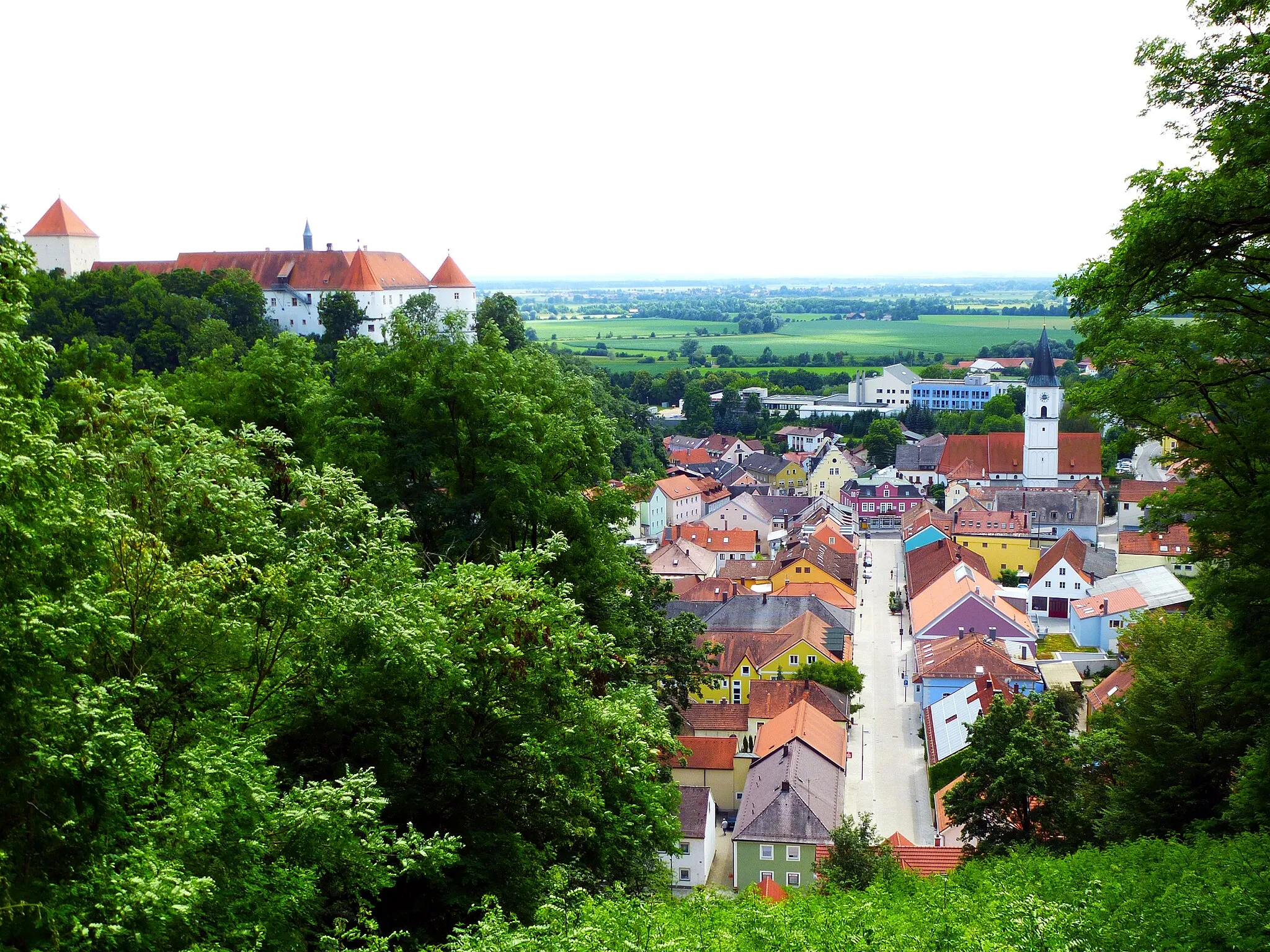 Photo showing: Wörth an der Donau, Blick von der Pestkapelle