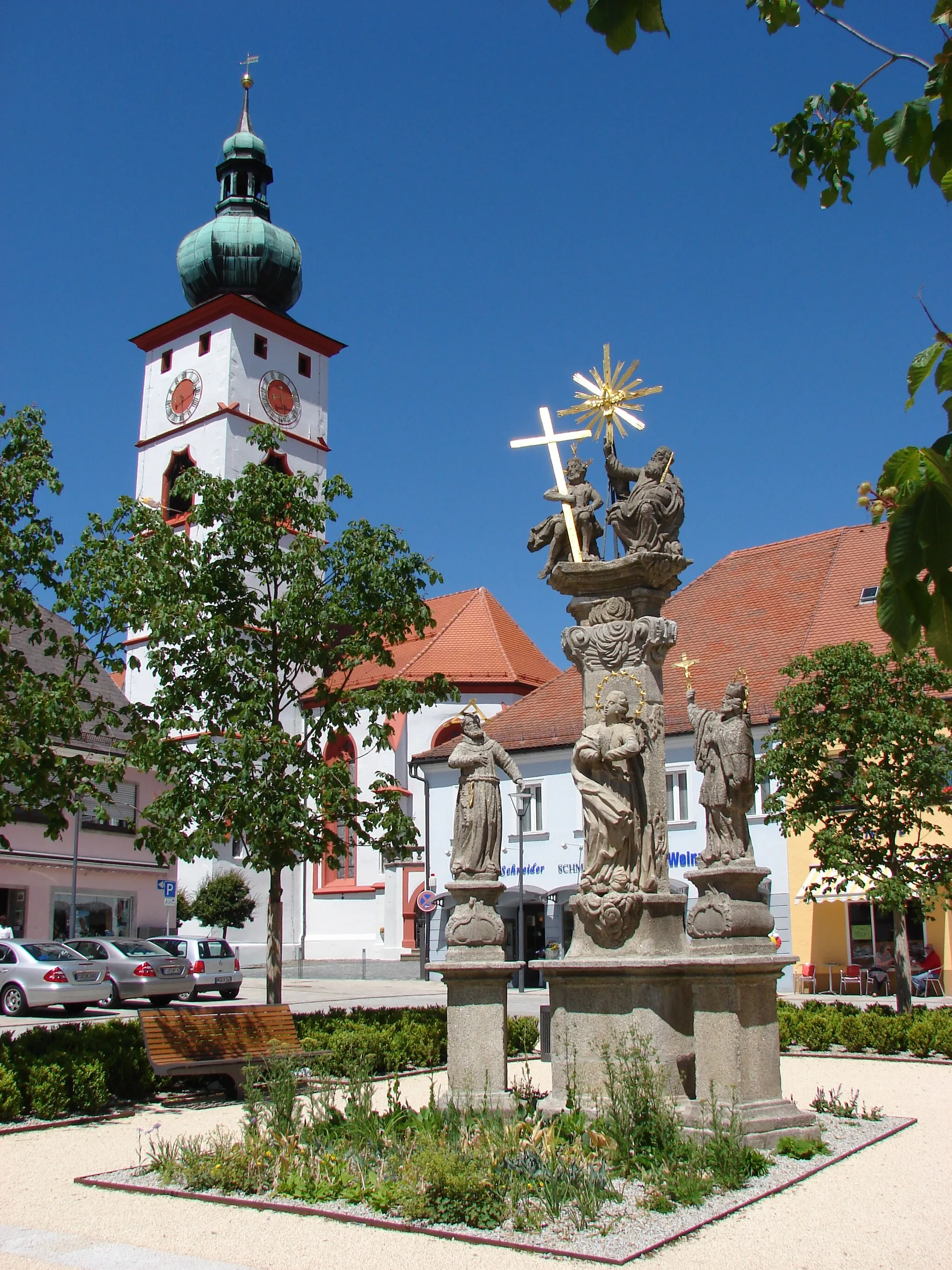 Photo showing: Kirche, Religion, Tirschenreuth, Marktplatz