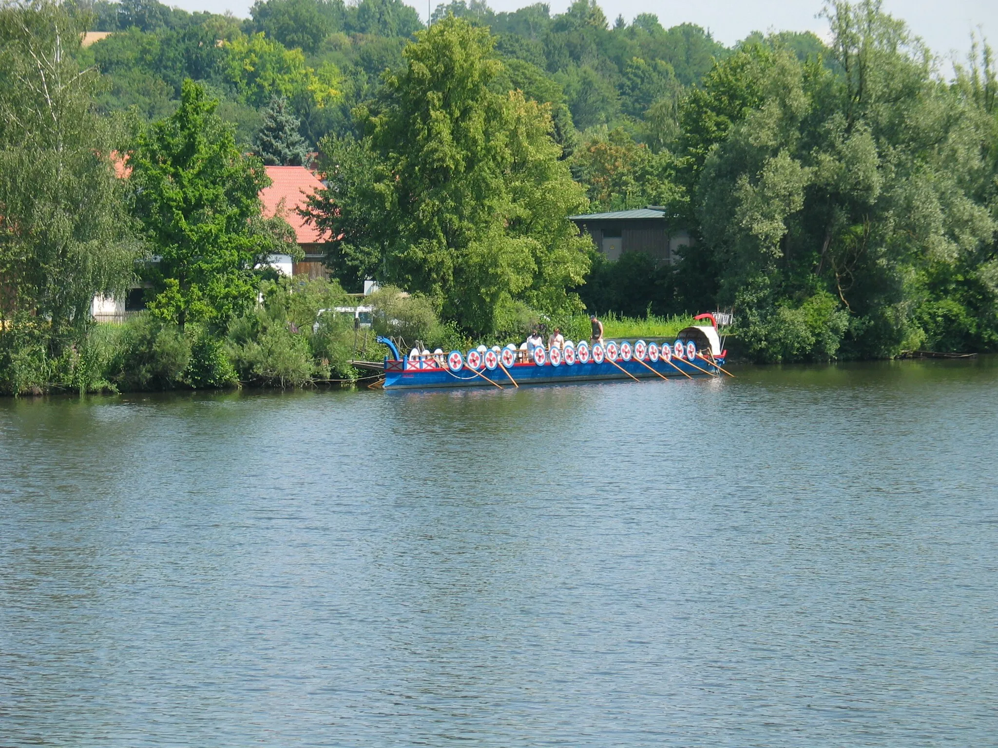 Photo showing: Navis lusoria "Regina" der Uni Regensburg