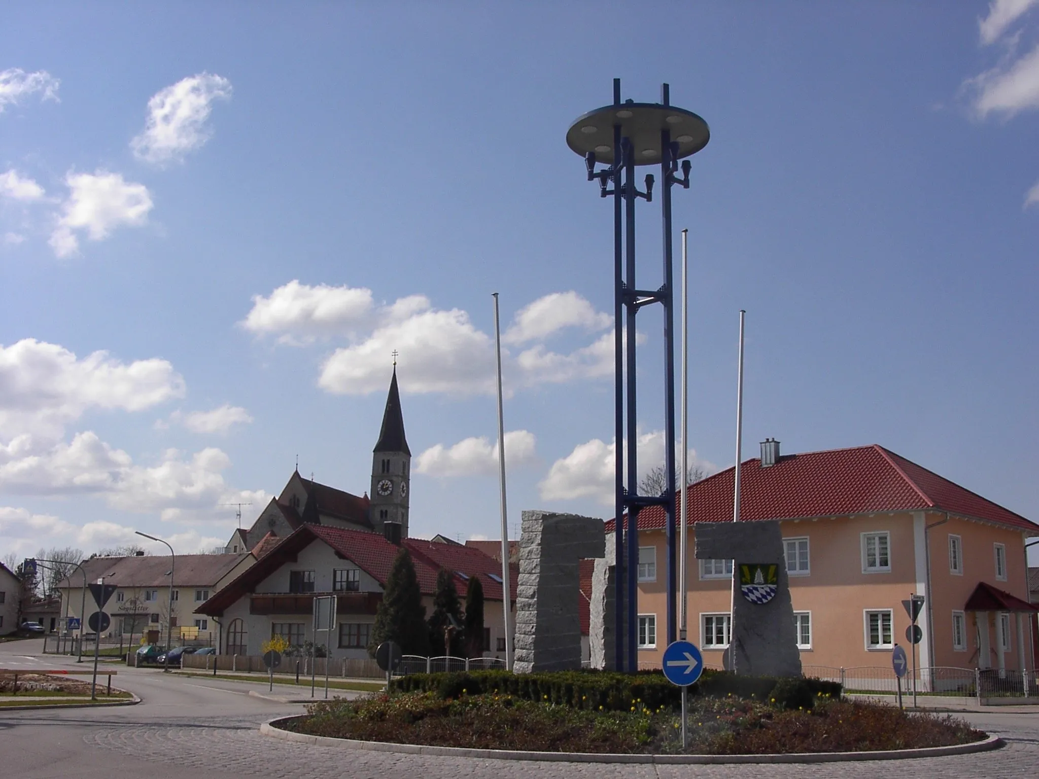 Photo showing: Town center of Aiterhofen