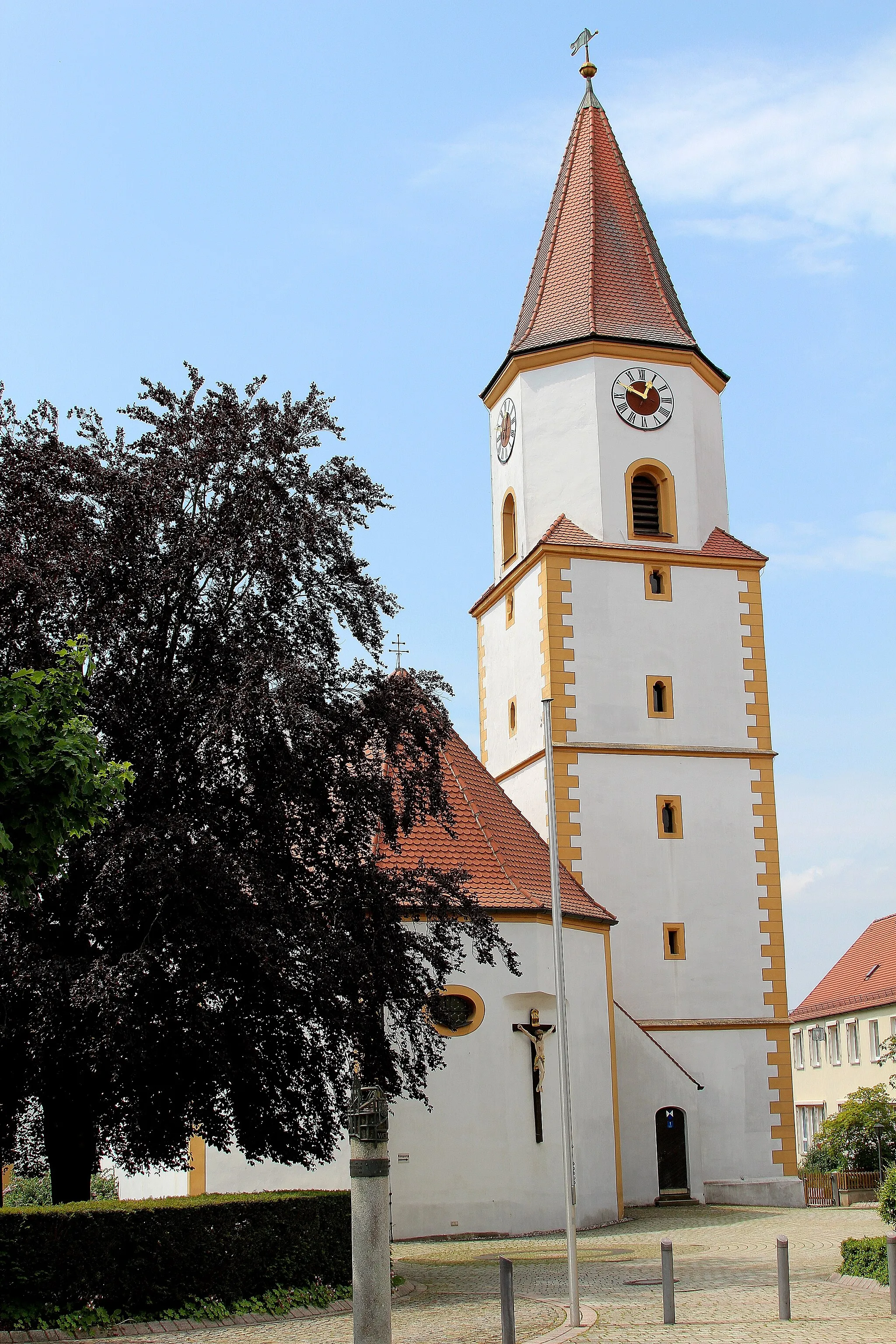 Photo showing: Luhe, Pfarrkirche St. Martin; Markt Luhe-Wildenau, Landkreis Neustadt an der Waldnaab, Oberpfalz, Bayern