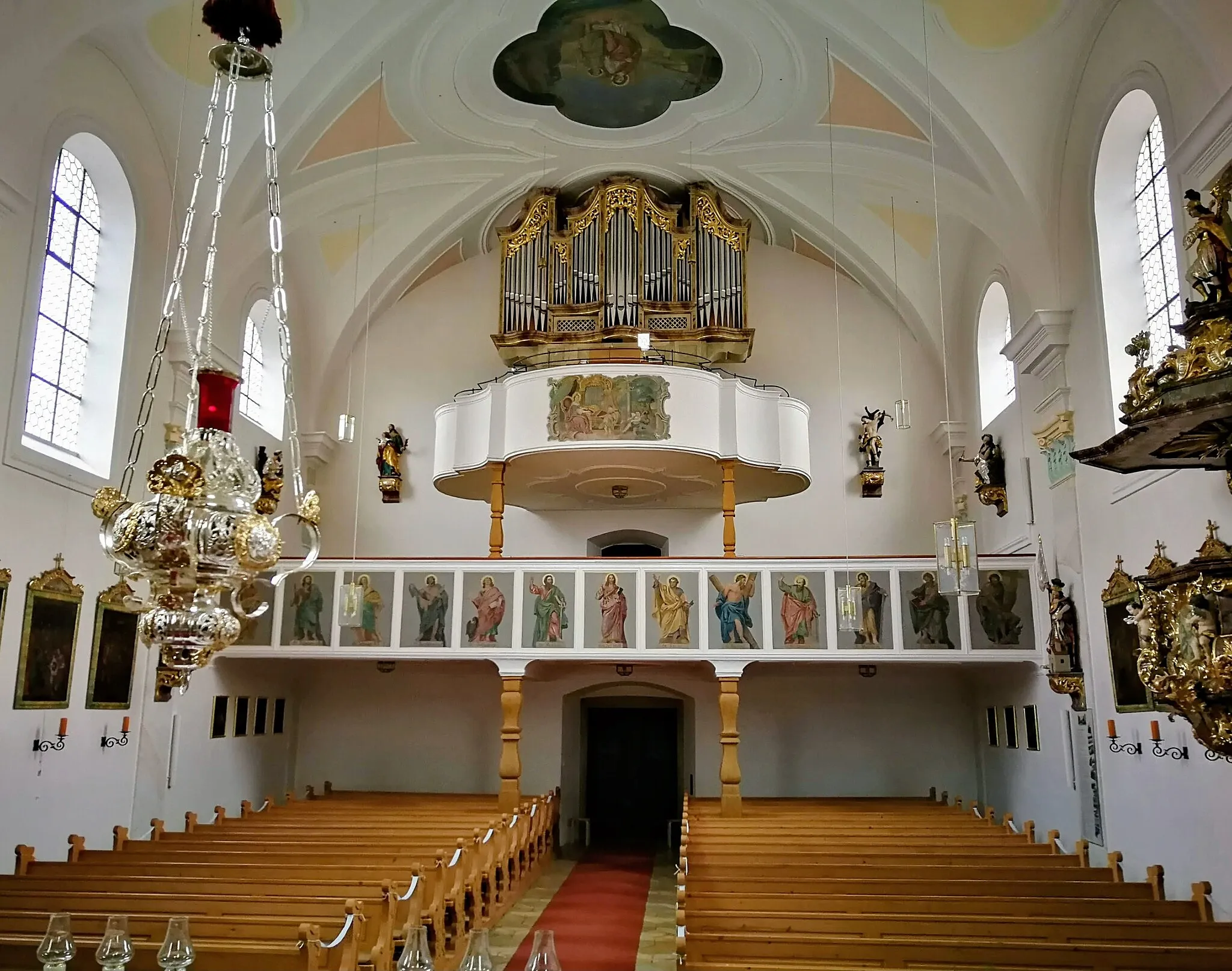 Photo showing: Orgel der katholischen Pfarrkirche St. Michael Michelsneukirchen, Landkreis Cham, Oberpfalz, Bayern, Deutschland