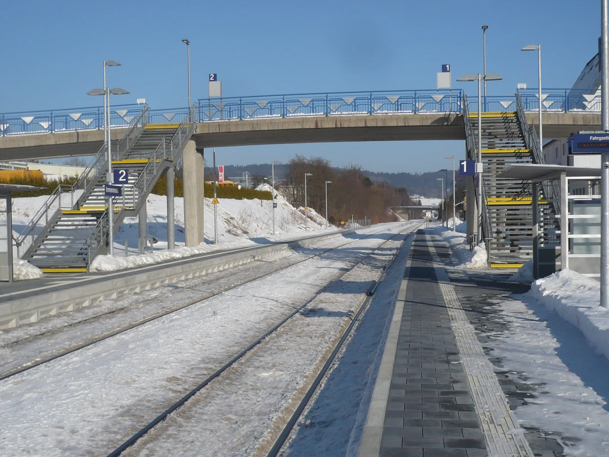 Photo showing: Bahnhof Immenreuth nach dem Umbau