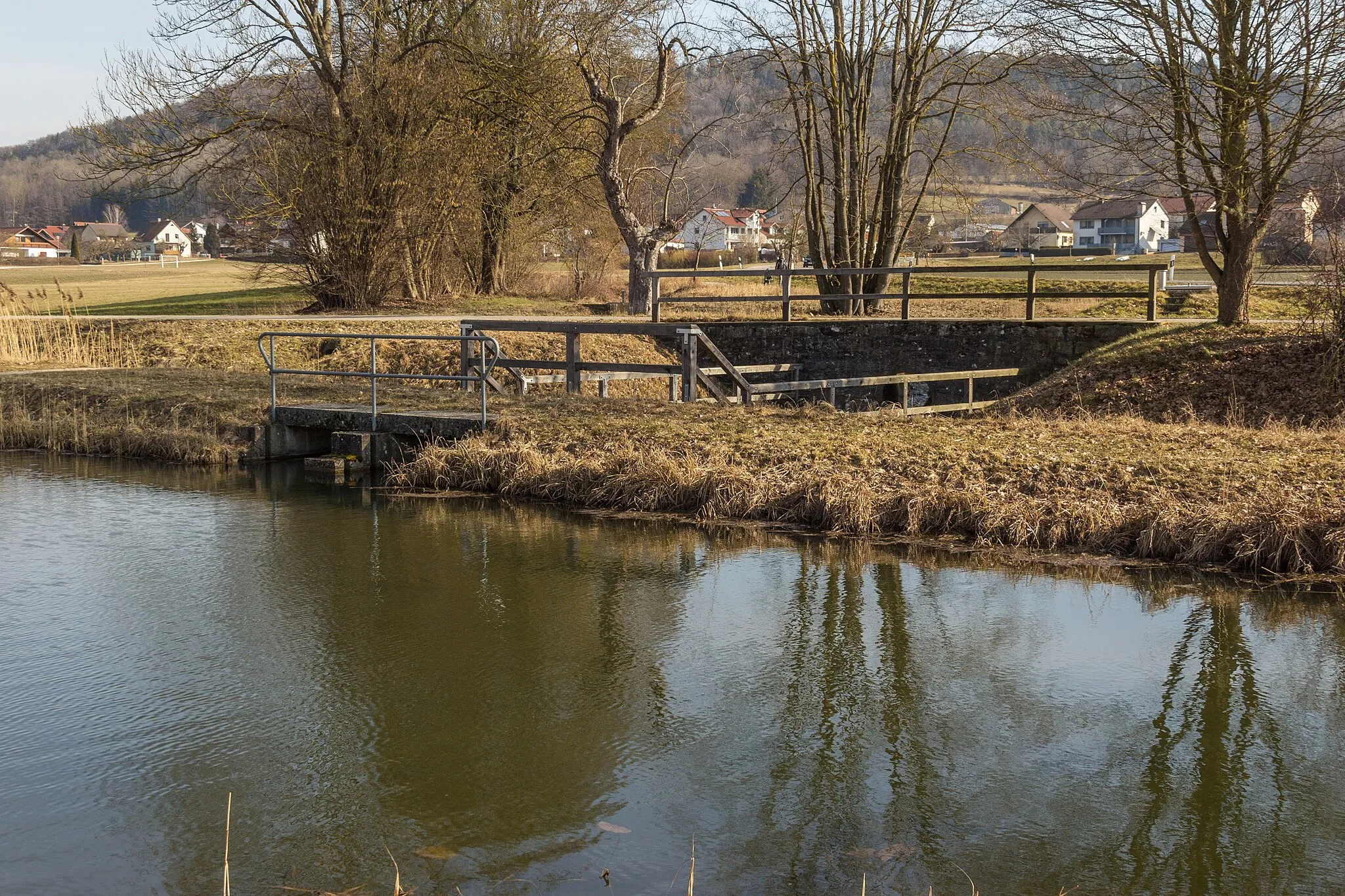 Photo showing: Ludwig-Donau-Main-Kanal, Gänsgraben, Grundablass, Rappersdorf