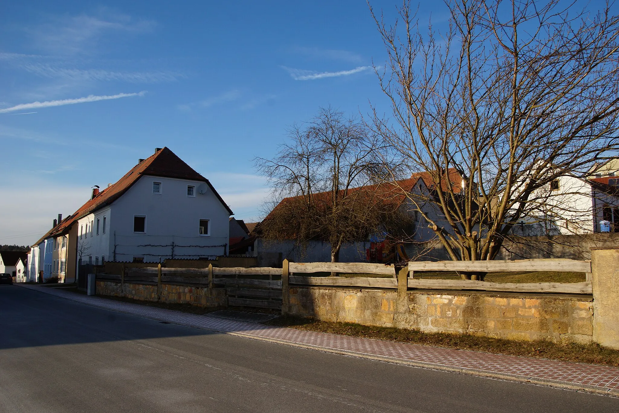 Photo showing: Der ehemalige Markt Kaltenbrunn bei Weiherhammer in der Oberpfalz