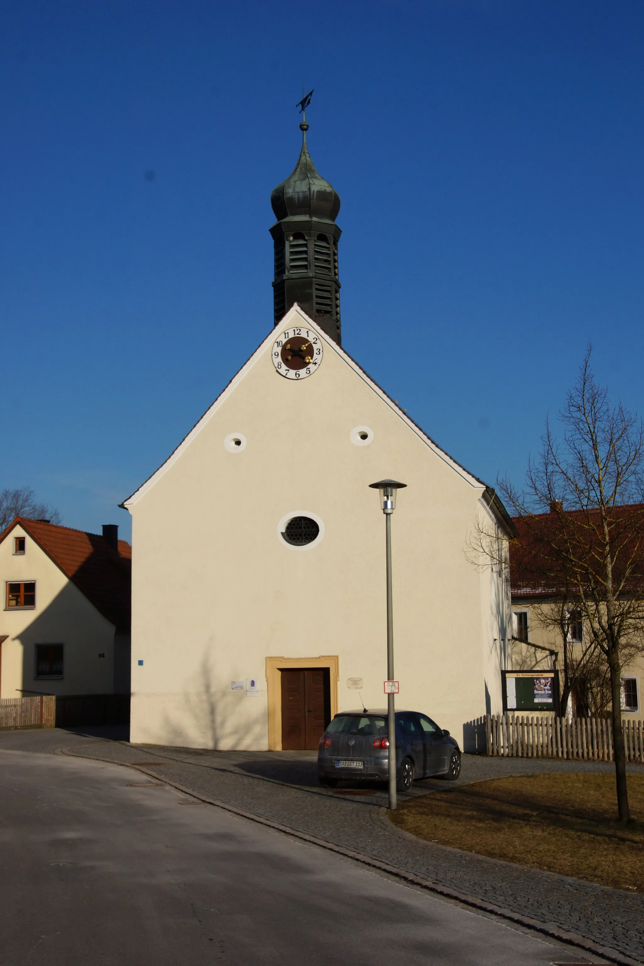 Photo showing: Ev. Filialkirche St. Katharina - Thansüß