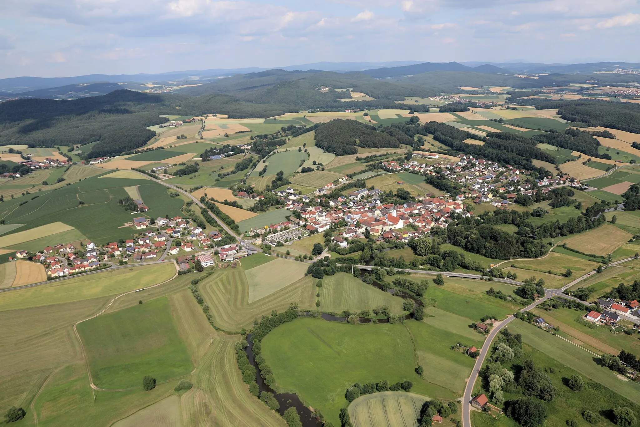 Photo showing: Schwarzhofen am Fluss Schwarzach, Landkreis Schwandorf, Oberpfalz, Bayern