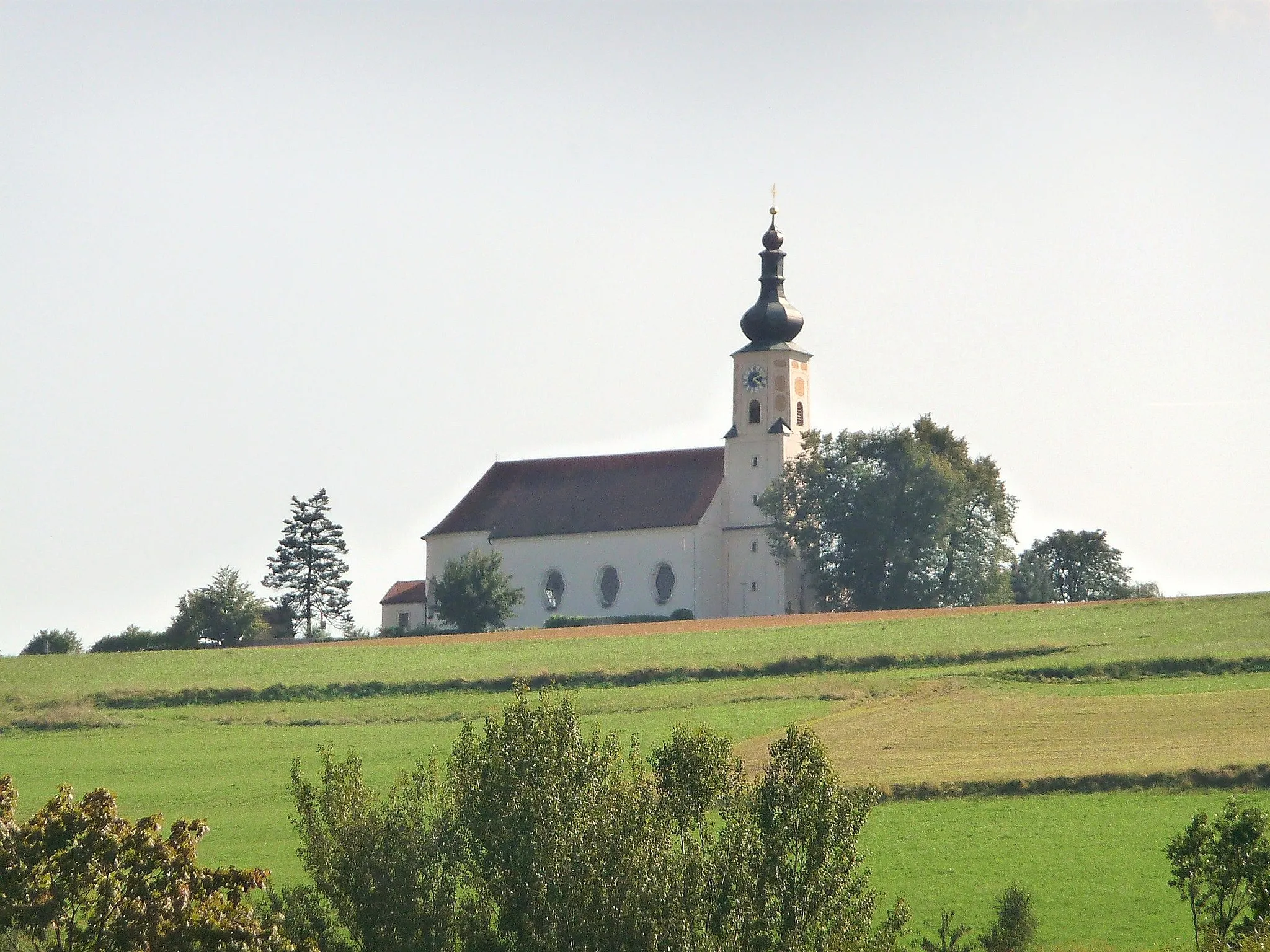 Photo showing: Die Wallfahrtskirche Mariä Himmelfahrt in Weissenregen, Stadt Bad Kötzting