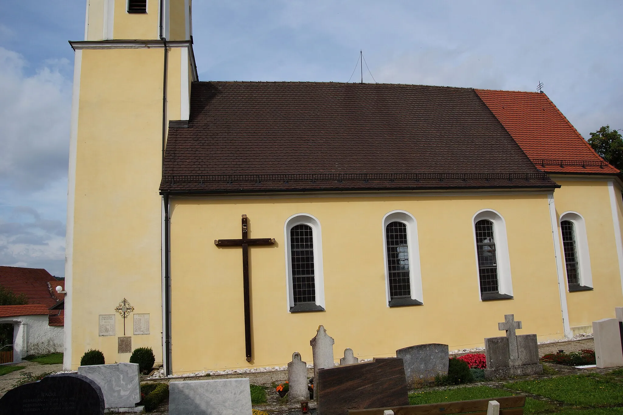 Photo showing: Die katholische Filialkirche St. Katharina in Krappenhofen bei Seubersdorf
