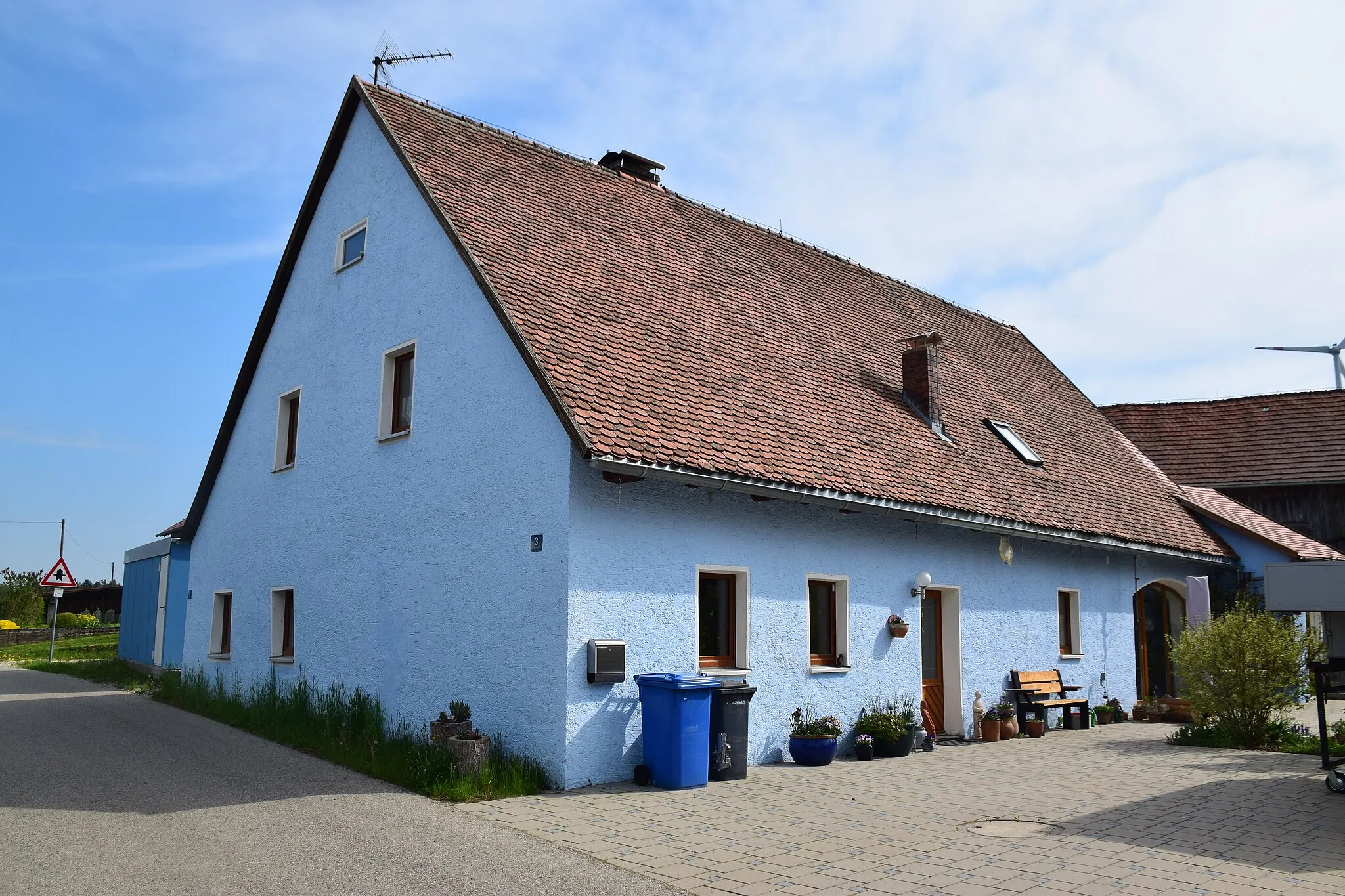 Photo showing: Wohnstallhaus, eingeschossiger und giebelständiger Steildachbau mit eingeschossigem Erdkeller nach Norden