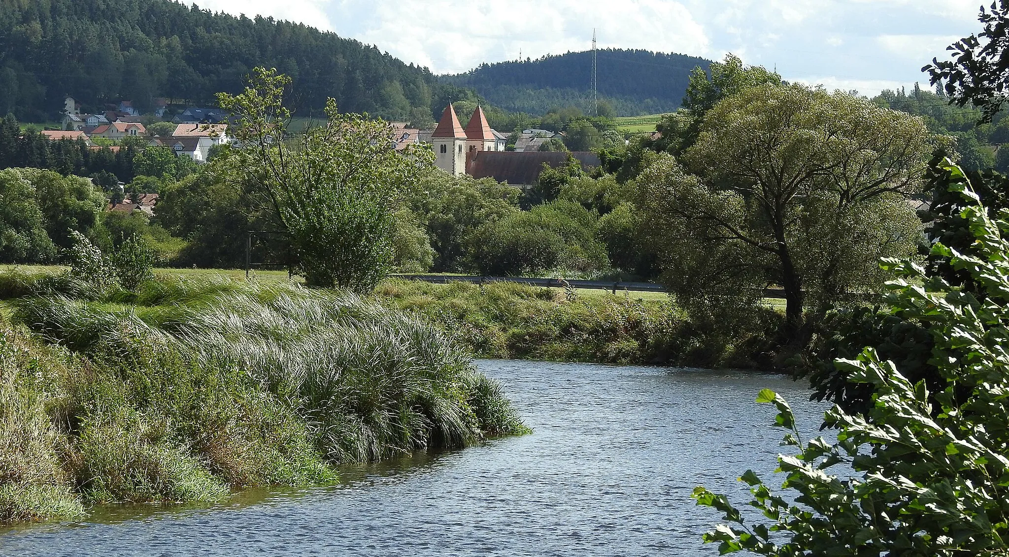 Photo showing: Chammünster von Norden mit Regen