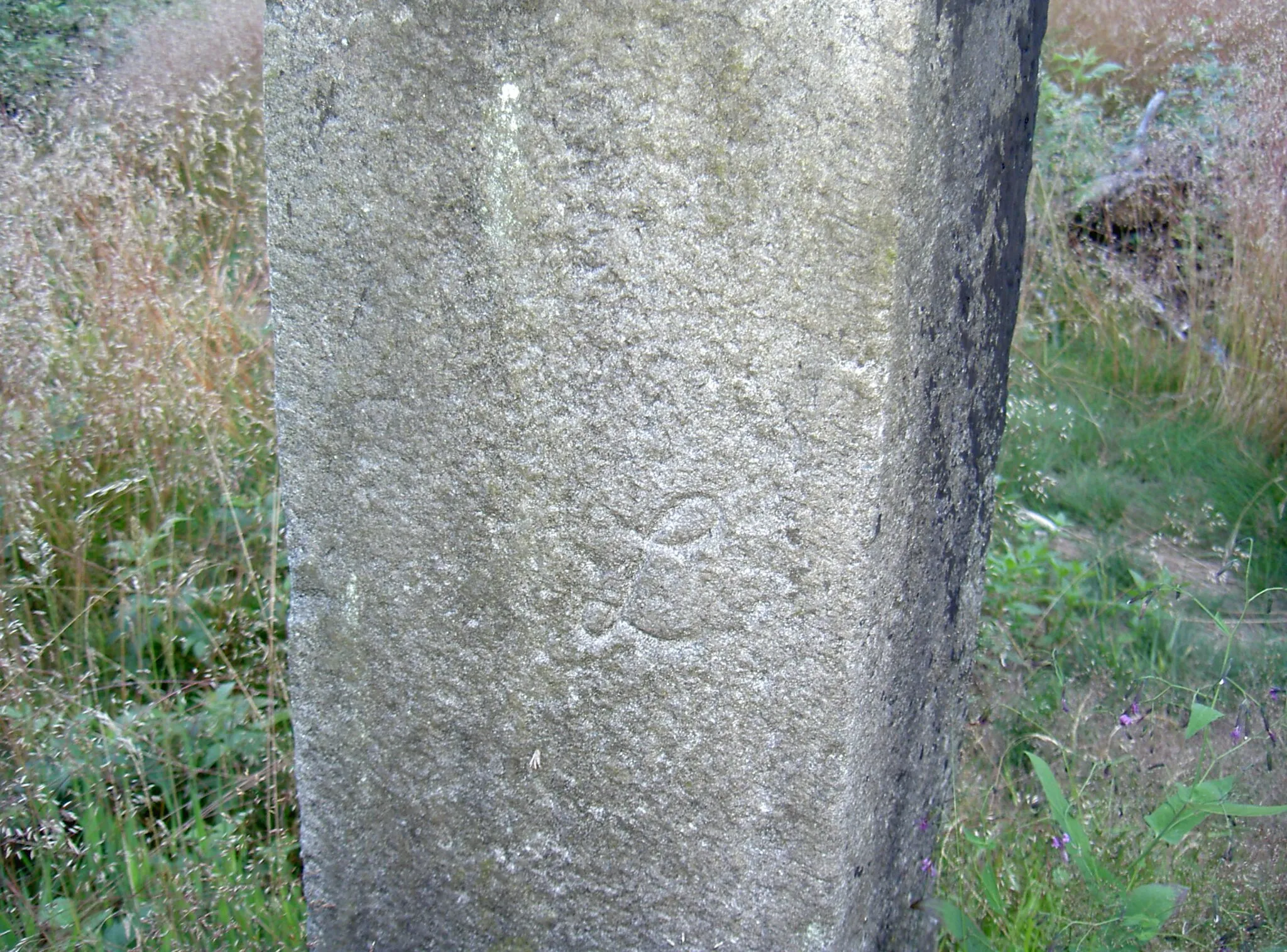 Photo showing: Gebirgspass Vranovské sedlo zwischen Hirschstein (Starý Herštejn) und Kleinfels (Malá skála)