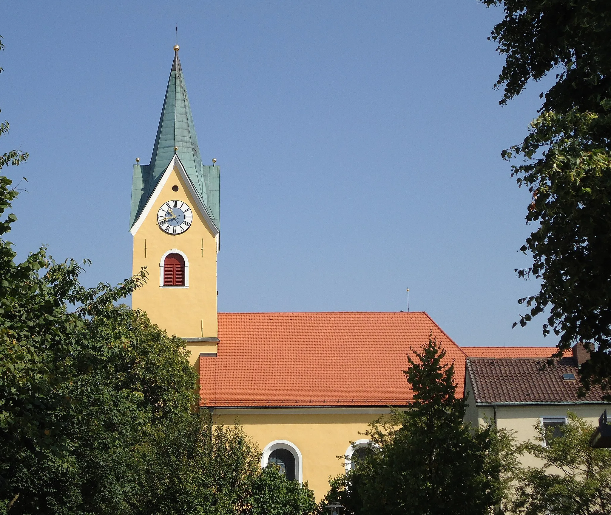 Photo showing: Kirche St. Martin in Mähring-Griesbach