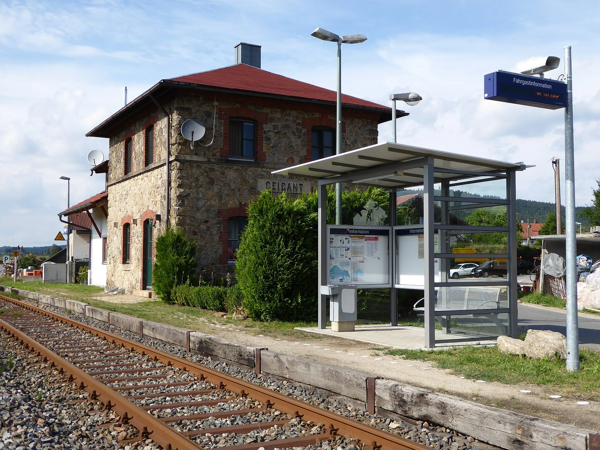 Photo showing: Bahn-Haltepunkt Geigant