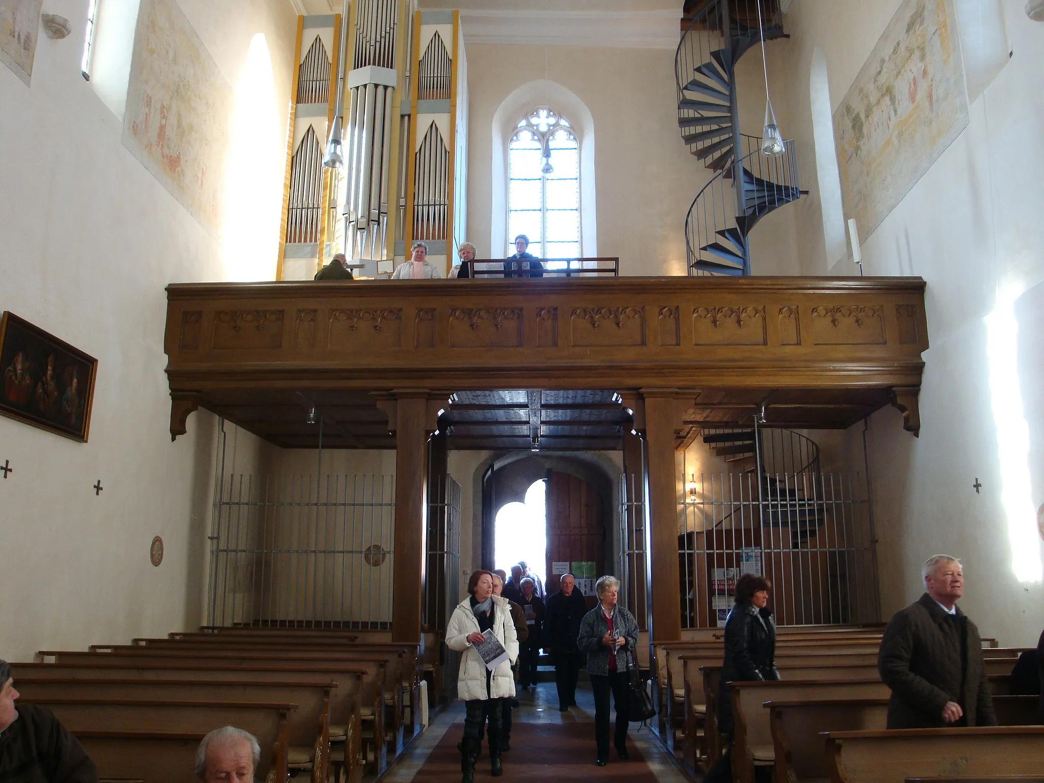 Photo showing: inside the church in adlersberg, look back