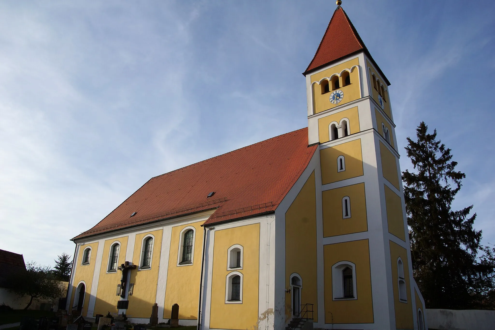 Photo showing: Die Simultan-Pfarrkirche St. Vitus in der Oberpfälzer Gemeinde Illschwang