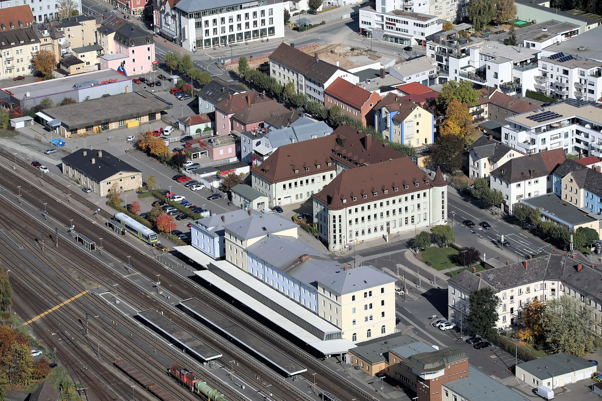 Photo showing: Bahnhof von Weiden, Weiden in der Oberpfalz, Bayern