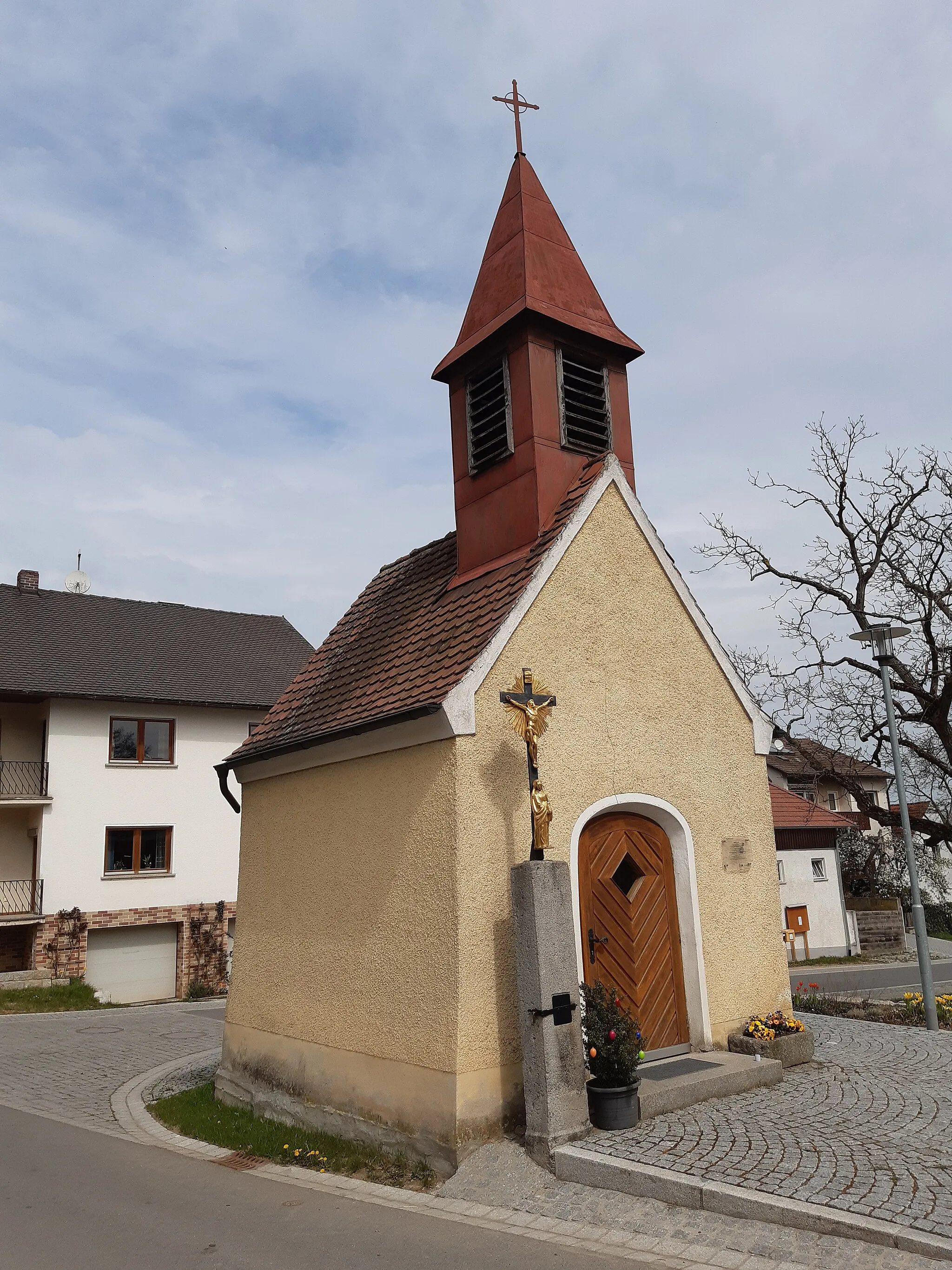 Photo showing: Schrägansicht Kapelle in Sitzambuch, Schnaittenbach