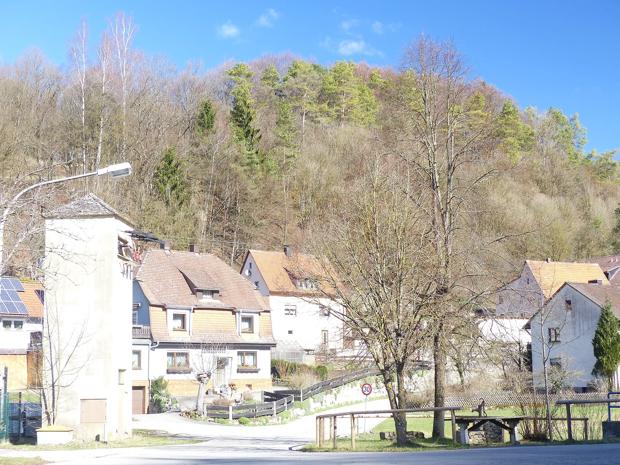 Photo showing: The village Lehenhammer, a district of the municipality of Etzelwang