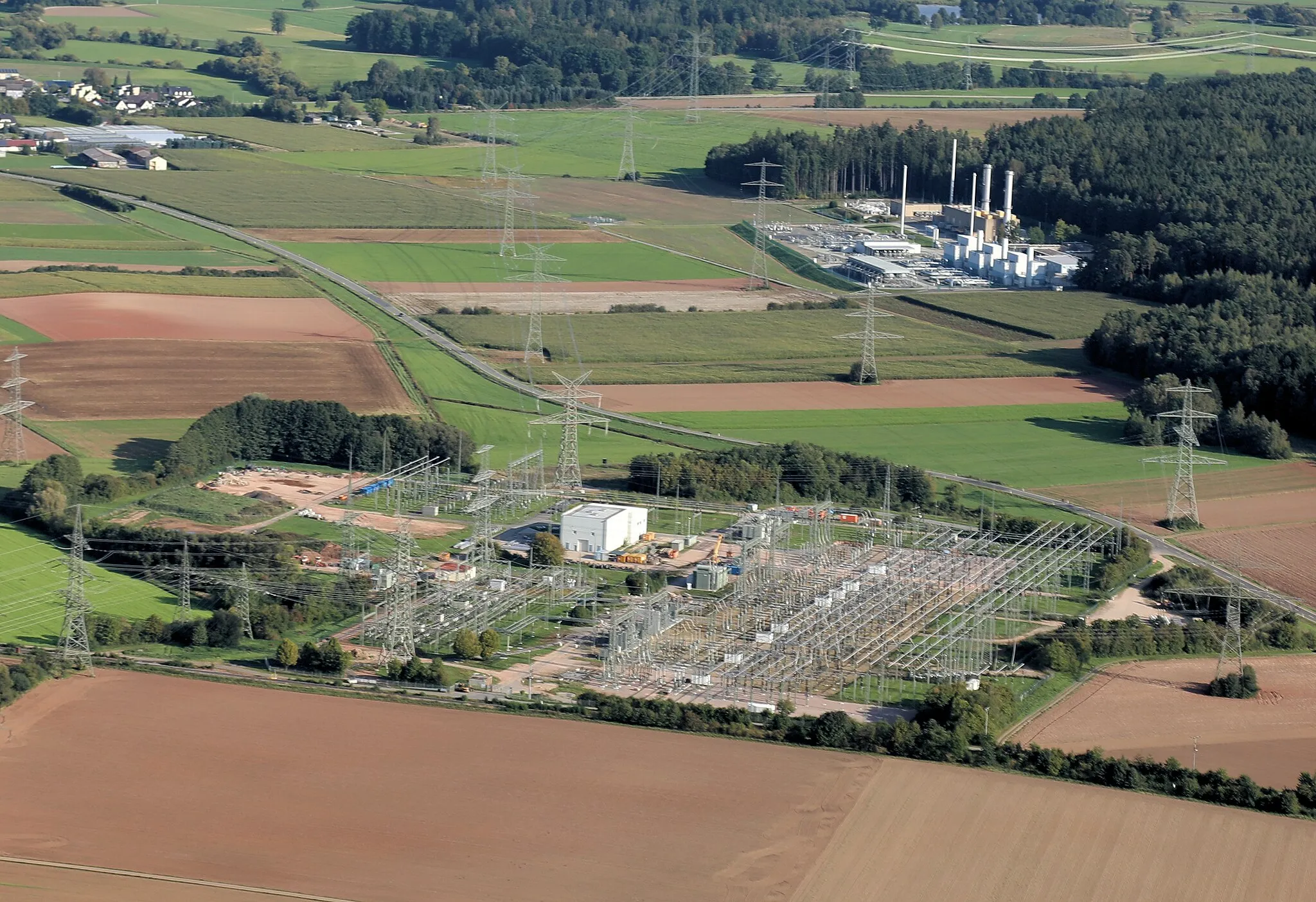 Photo showing: Umspannwerk Etzenricht, Landkreis Neustadt an der Waldnaab, Oberpfalz, Bayern