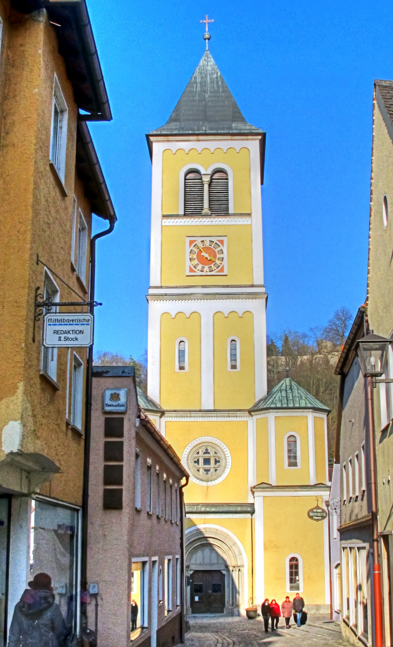 Photo showing: Deutschland, Bayern, Regierungsbezirk Oberpfalz, Gemeinde de:Burglengenfeld, Stadtpfarrkirche St. Vitus