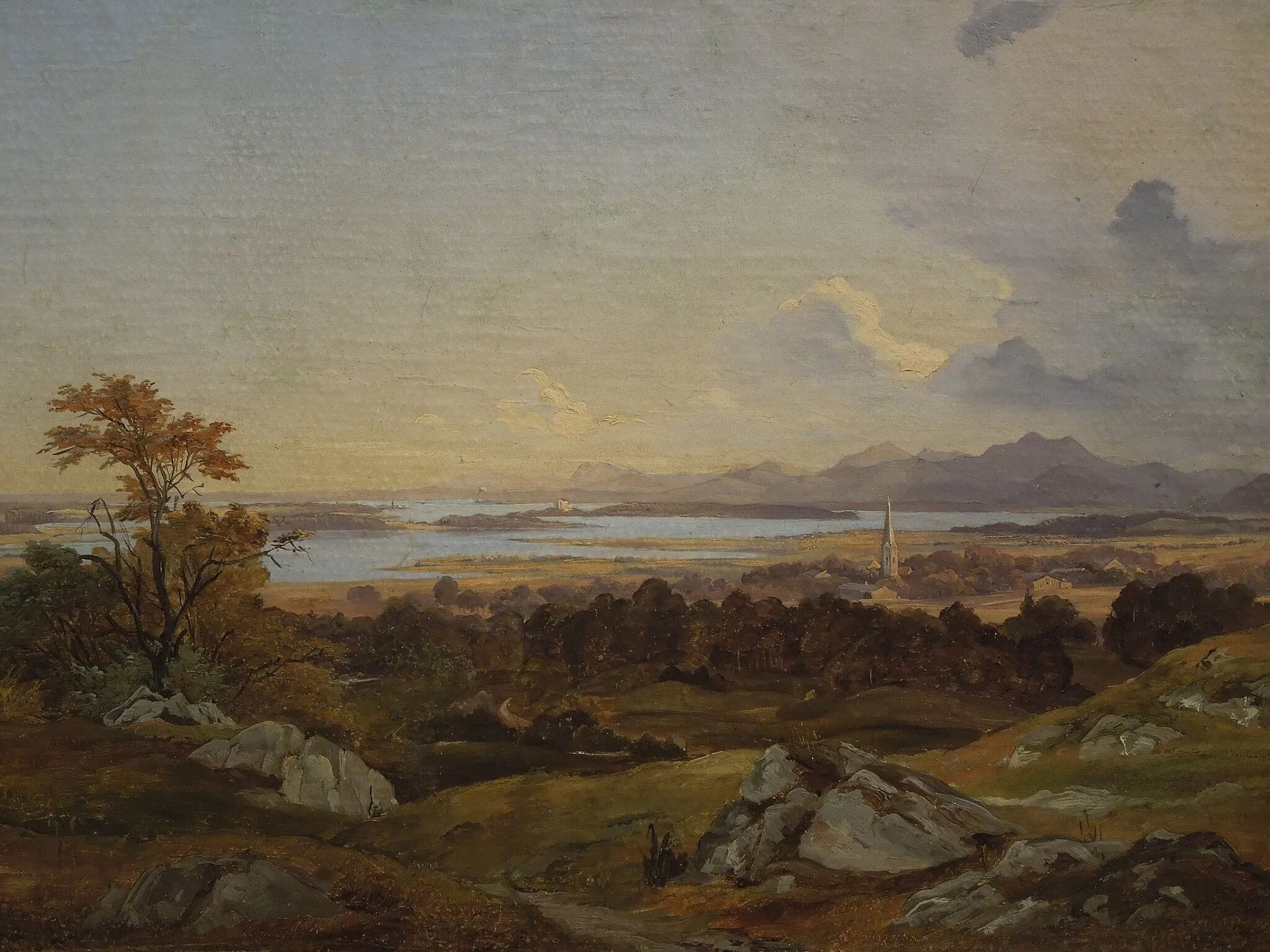 Photo showing: Chiemsee at Sunset. Study