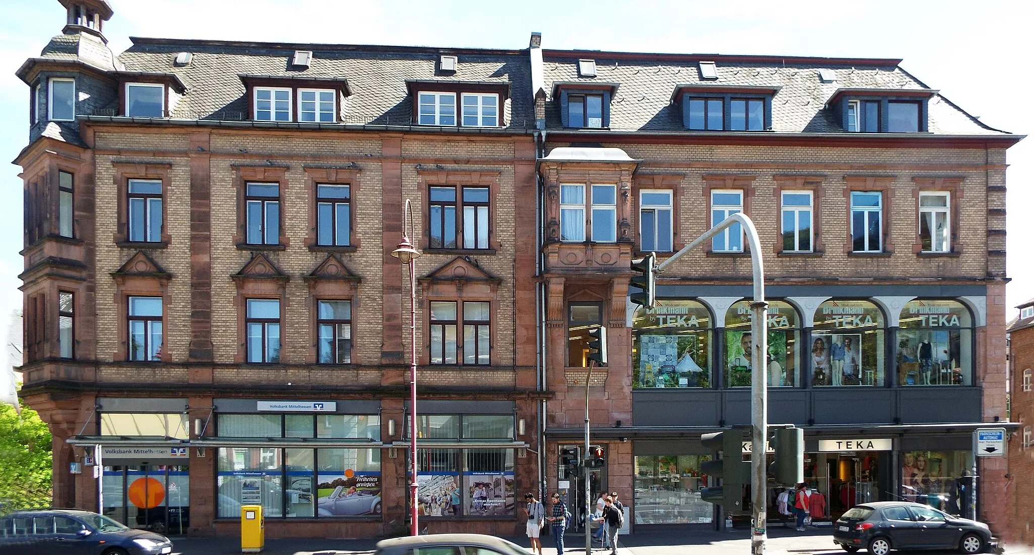Photo showing: Das Anwesen Marburg Bahnhofstraße 3-5 ist ein Baudenkmal