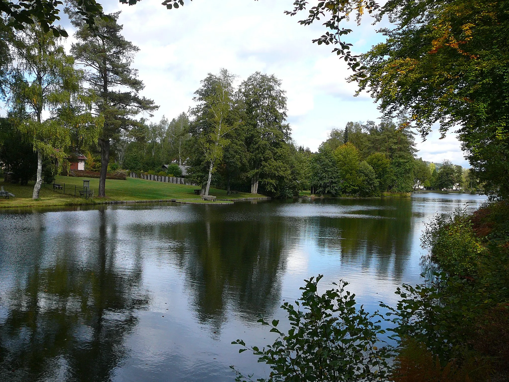 Photo showing: Sägmühlweiher in Ludwigswinkel