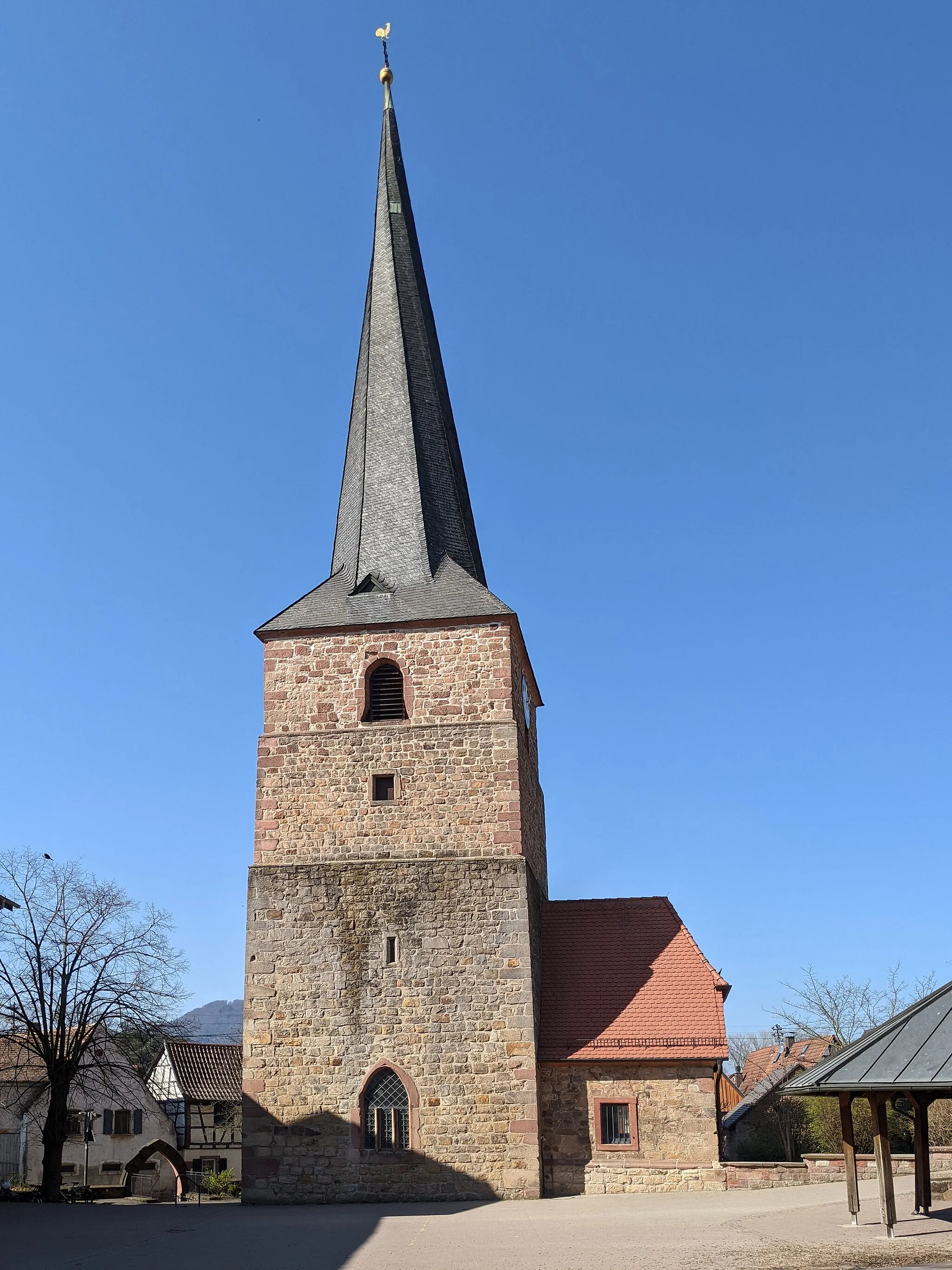 Photo showing: Church of Saint Quintin in Siebeldingen